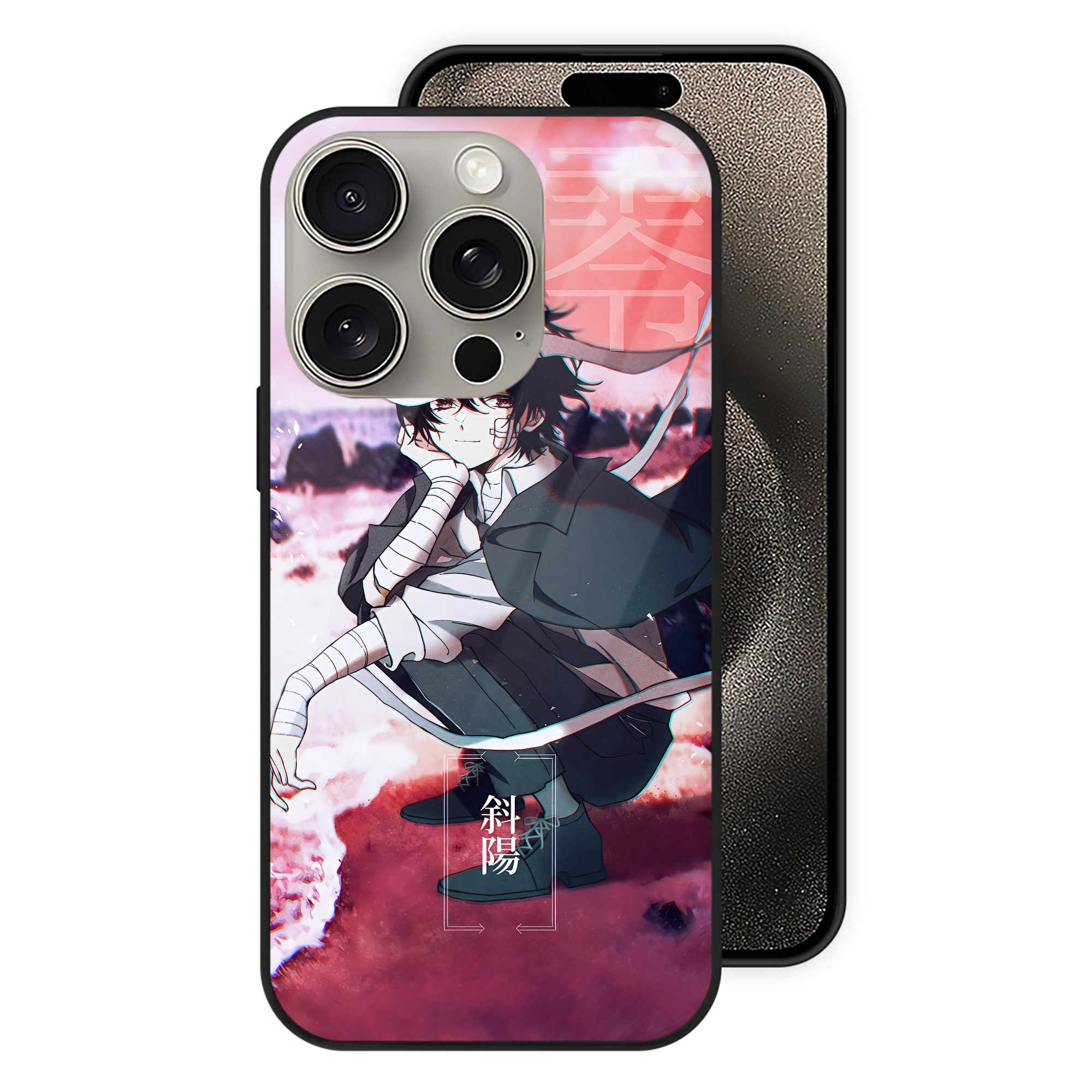 （画像用） 文豪ストレイドッグス Bungo Stray Dogs 【iPhone15Pro対応】スマホケース 耐衝撃＆黄変防止 背面ガラス