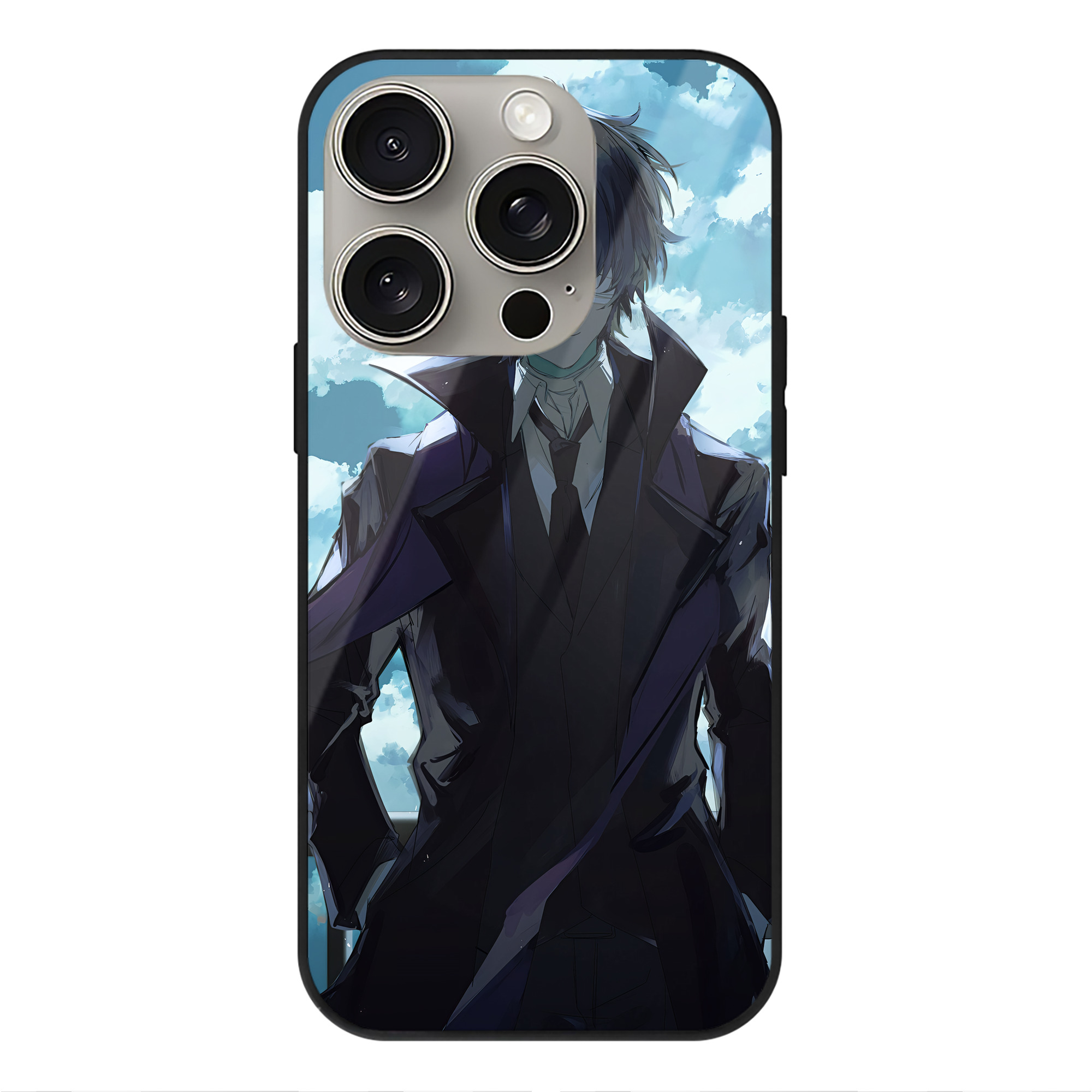 （画像用） 文豪ストレイドッグス Bungo Stray Dogs 【iPhone15Pro対応】スマホケース 耐衝撃＆黄変防止 背面ガラス