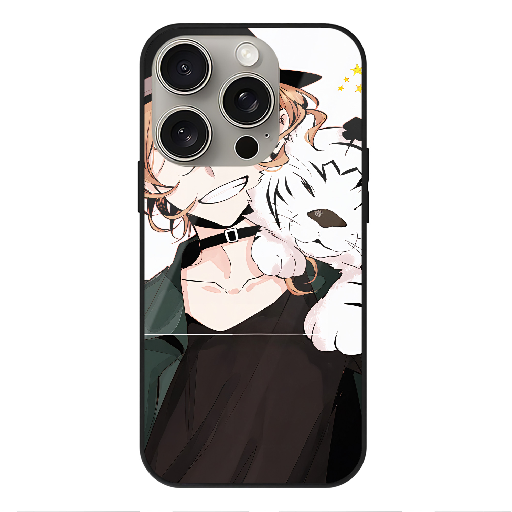 （画像用） 文豪ストレイドッグス Bungo Stray Dogs 【iPhone15Pro対応】スマホケース 耐衝撃＆黄変防止 背面ガラス