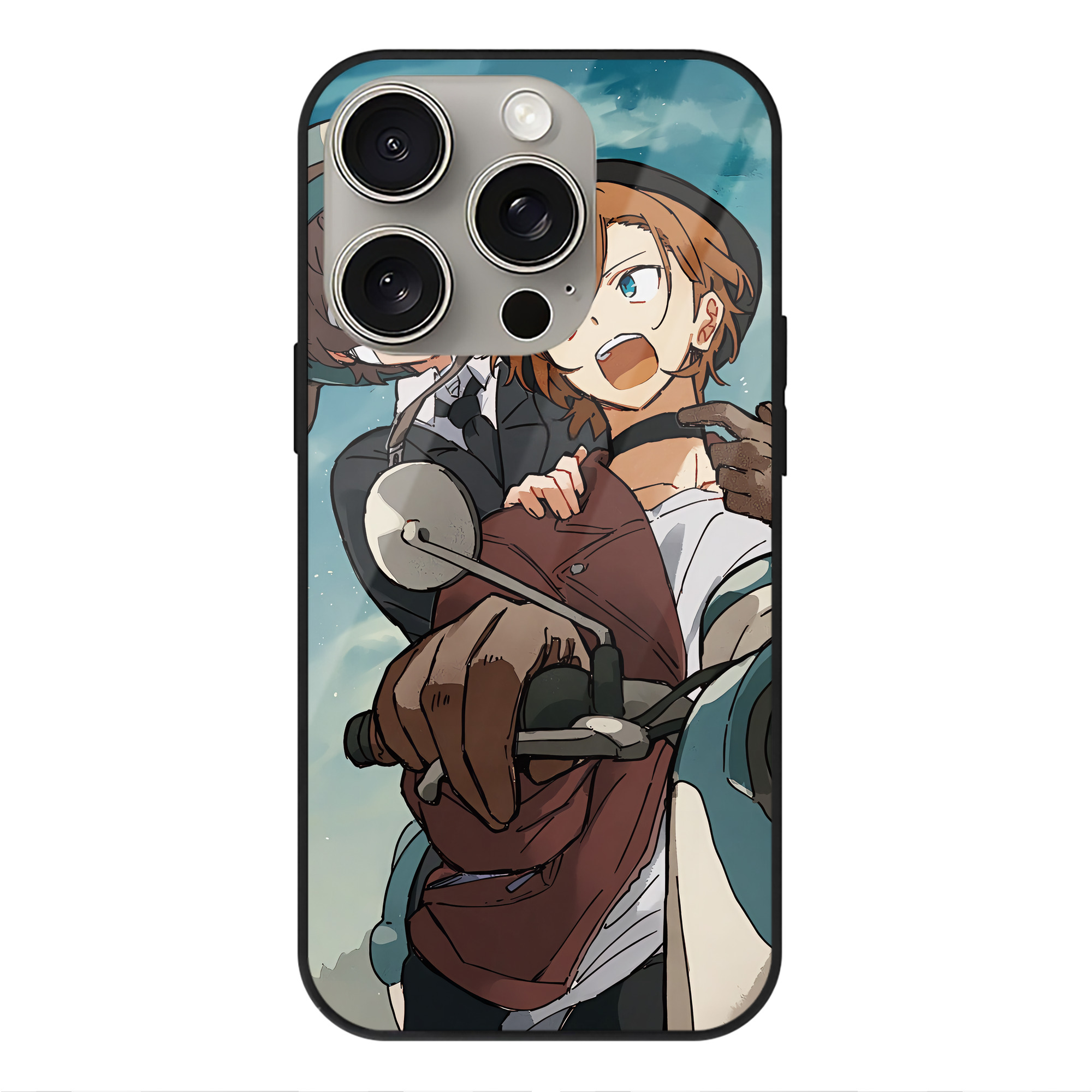 （画像用） 文豪ストレイドッグス Bungo Stray Dogs 【iPhone15Pro対応】スマホケース 耐衝撃＆黄変防止 背面ガラス