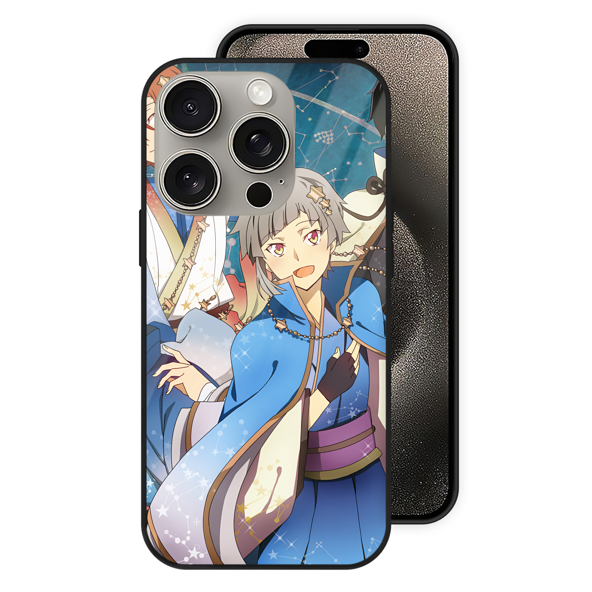 （画像用） 文豪ストレイドッグス Bungo Stray Dogs 【iPhone15Pro対応】スマホケース 耐衝撃＆黄変防止 背面ガラス