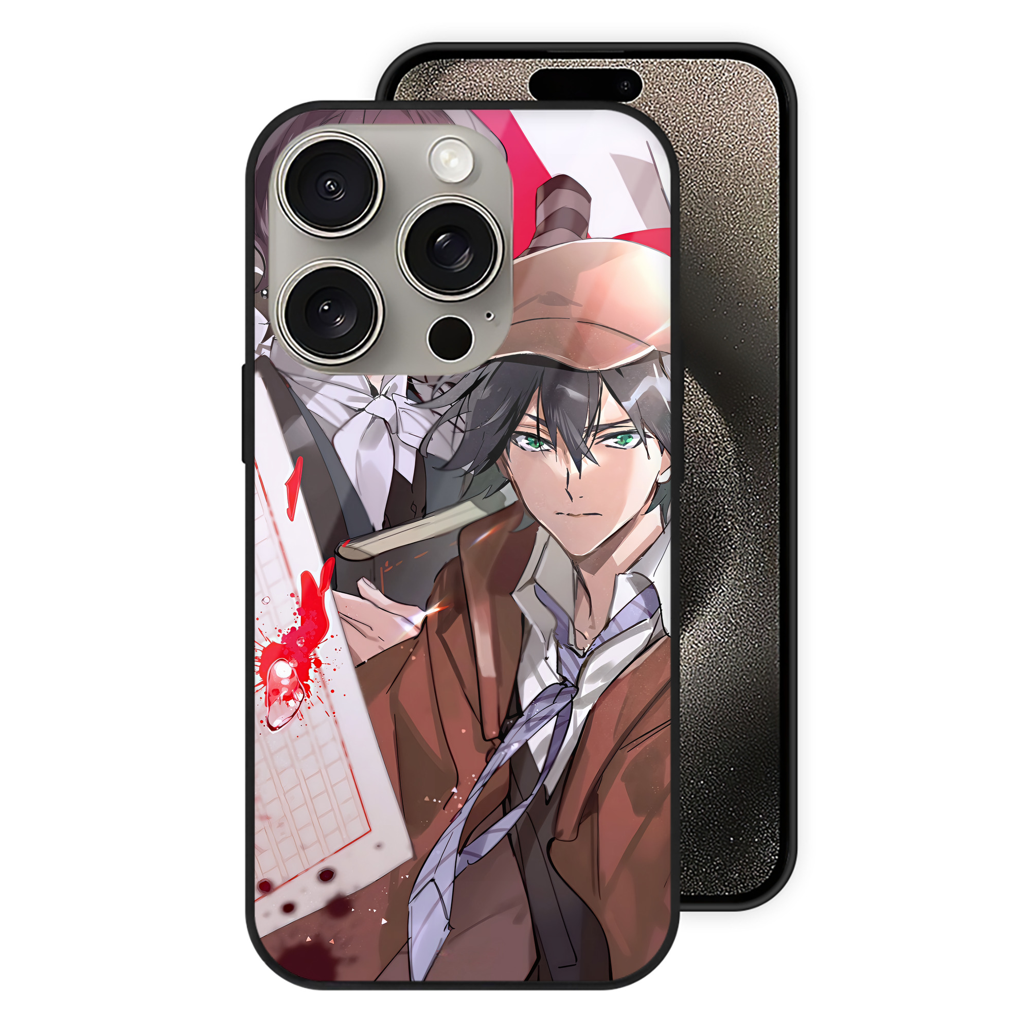 （画像用） 文豪ストレイドッグス Bungo Stray Dogs 【iPhone15Pro対応】スマホケース 耐衝撃＆黄変防止 背面ガラス