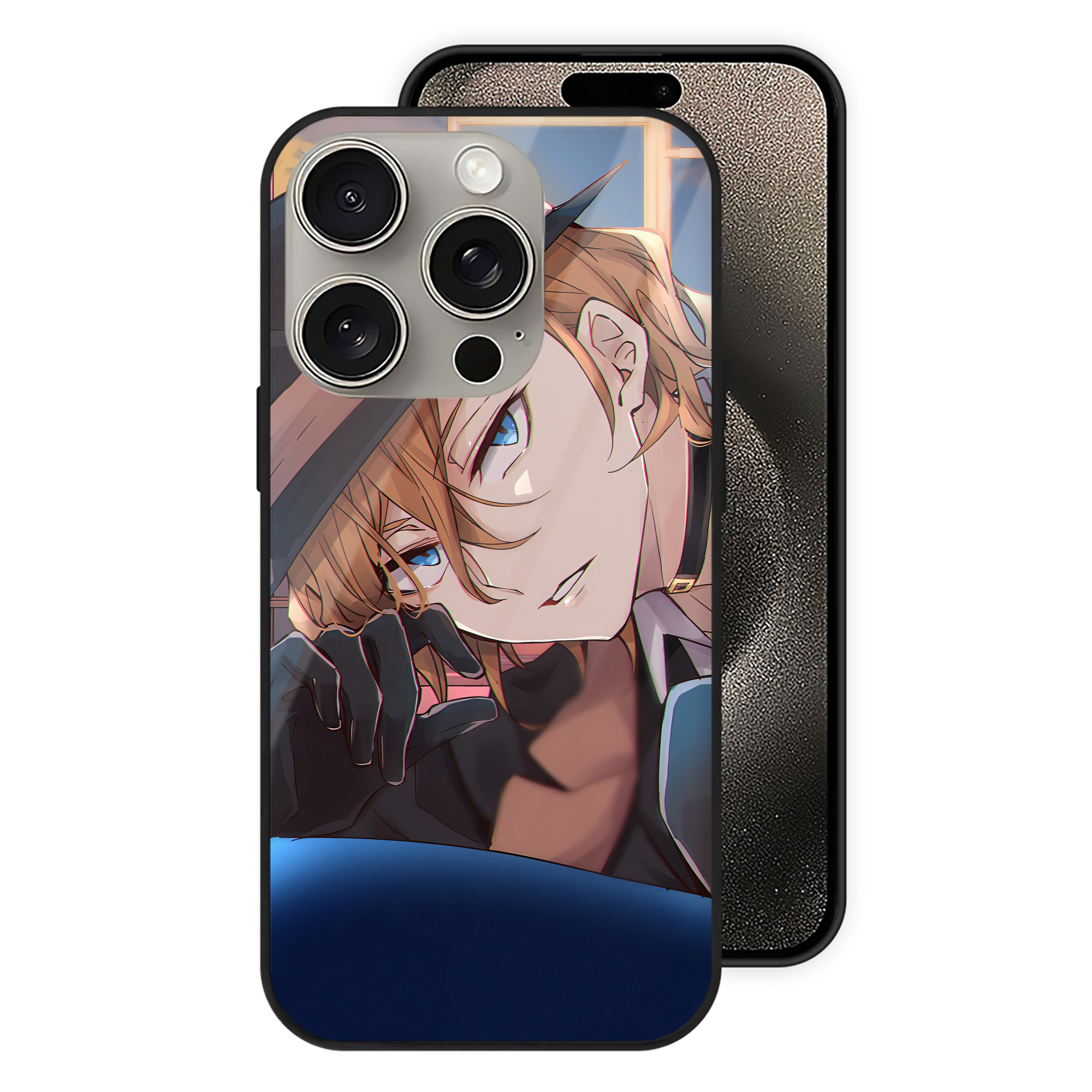 （画像用） 文豪ストレイドッグス Bungo Stray Dogs 【iPhone15Pro対応】スマホケース 耐衝撃＆黄変防止 背面ガラス