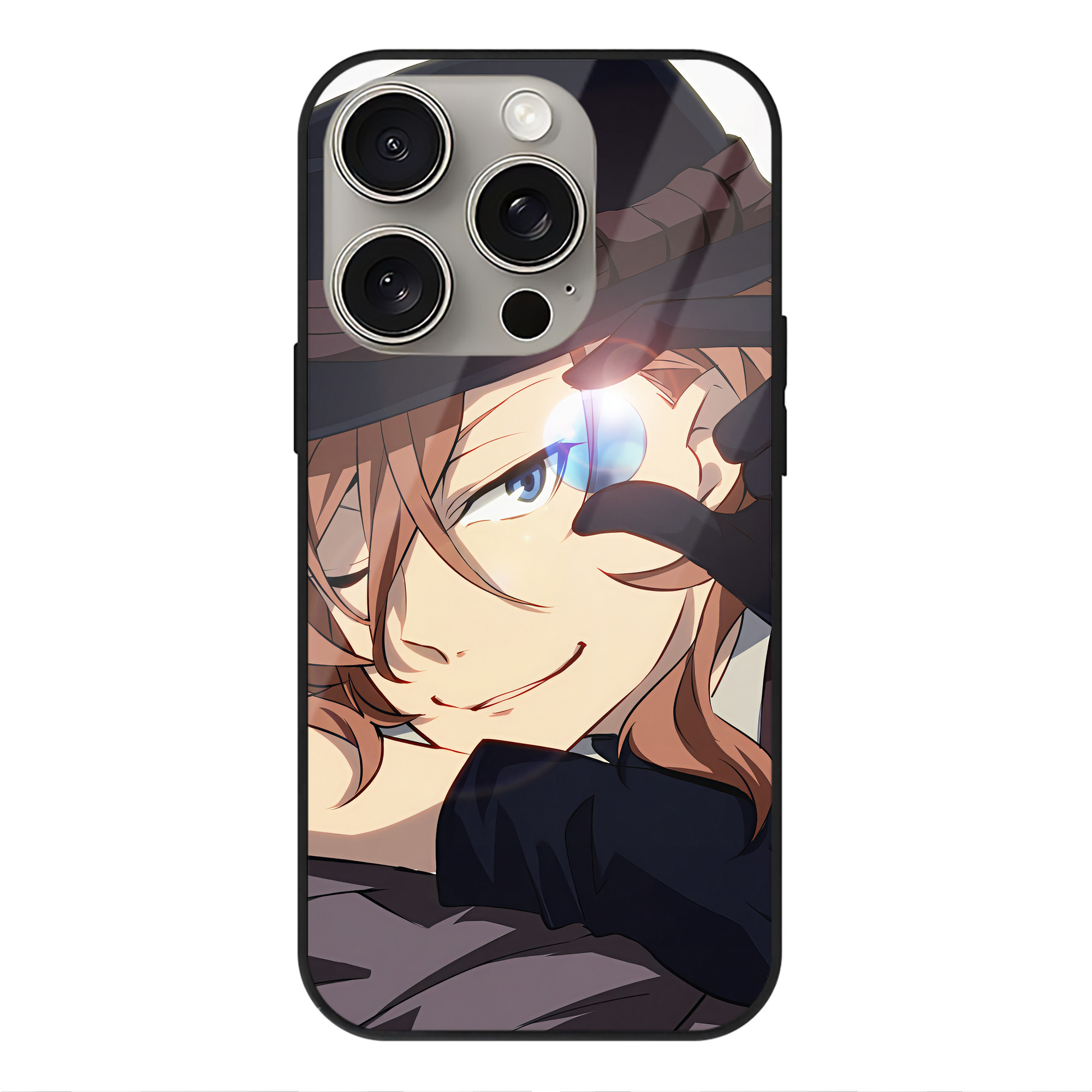 （画像用） 文豪ストレイドッグス Bungo Stray Dogs 【iPhone15Pro対応】スマホケース 耐衝撃＆黄変防止 背面ガラス