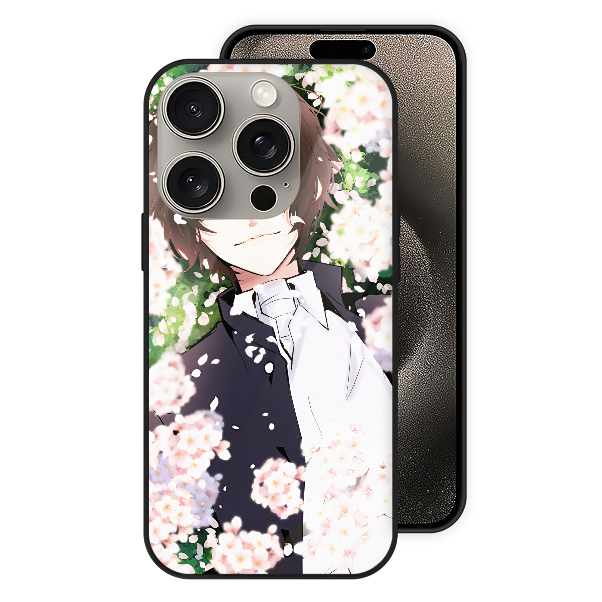 （画像用） 文豪ストレイドッグス Bungo Stray Dogs 【iPhone15Pro対応】スマホケース 耐衝撃＆黄変防止 背面ガラス