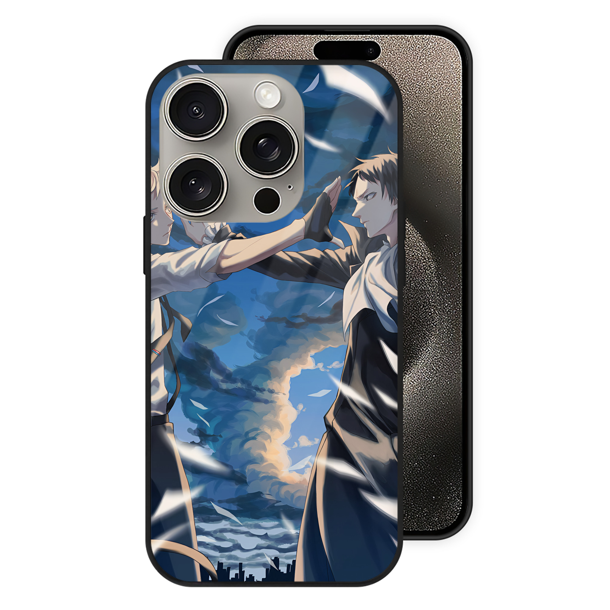 （画像用） 文豪ストレイドッグス Bungo Stray Dogs 【iPhone15Pro対応】スマホケース 耐衝撃＆黄変防止 背面ガラス