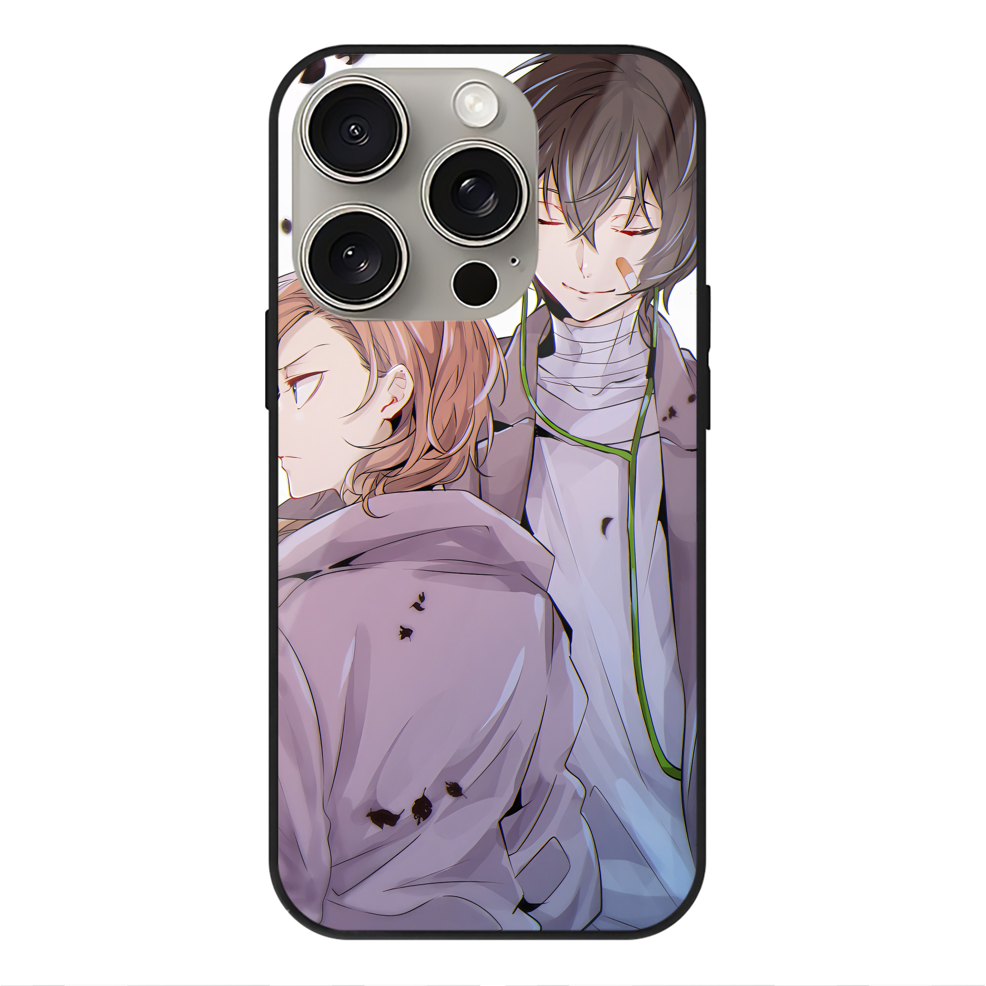 （画像用） 文豪ストレイドッグス Bungo Stray Dogs 【iPhone15Pro対応】スマホケース 耐衝撃＆黄変防止 背面ガラス
