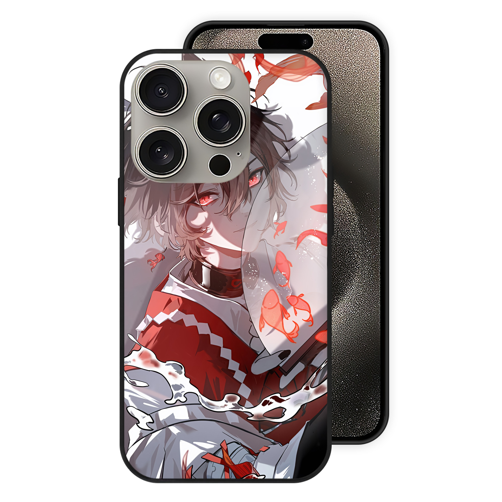 （画像用） 文豪ストレイドッグス Bungo Stray Dogs 【iPhone15Pro対応】スマホケース 耐衝撃＆黄変防止 背面ガラス