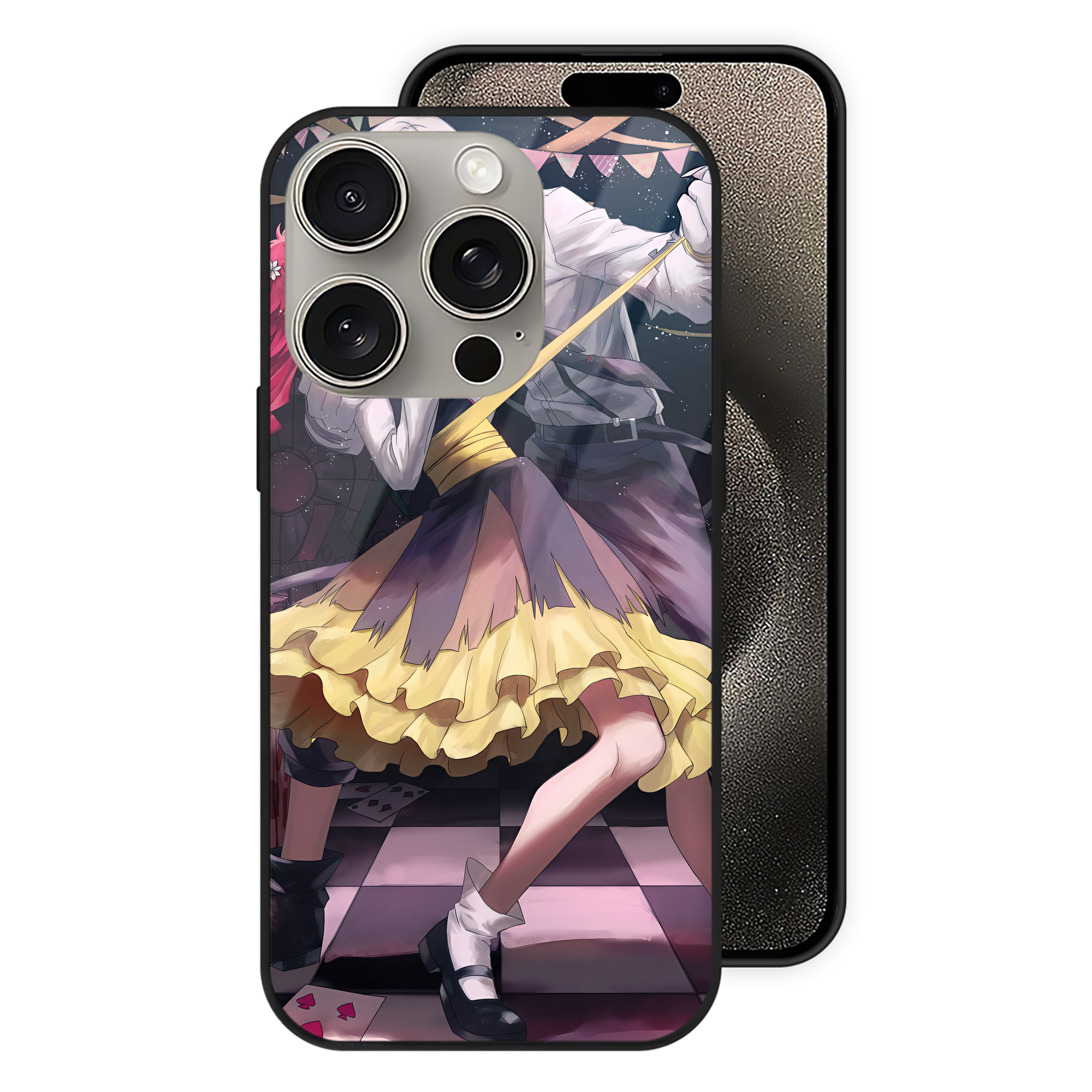 （画像用） 文豪ストレイドッグス Bungo Stray Dogs 【iPhone15Pro対応】スマホケース 耐衝撃＆黄変防止 背面ガラス