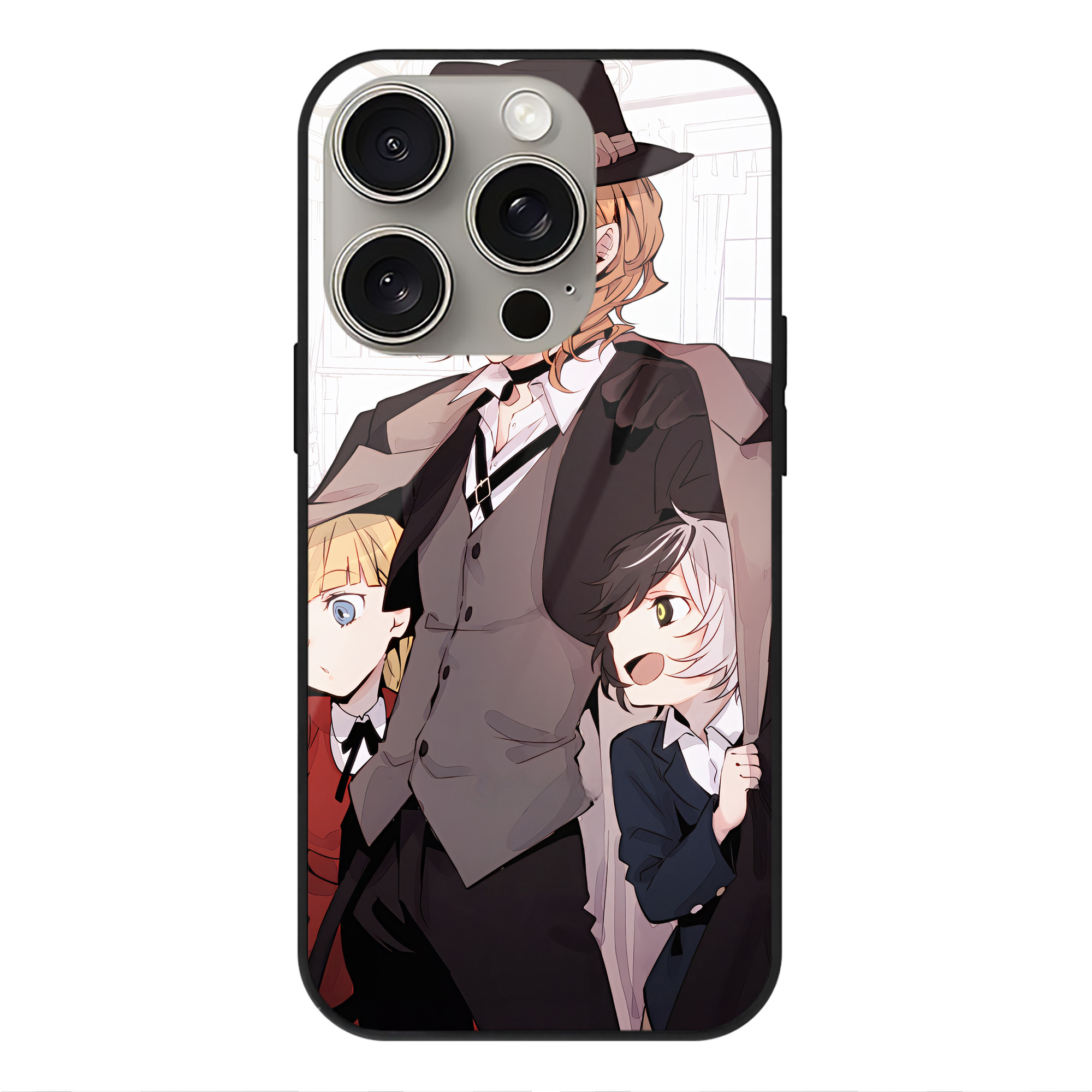 （画像用） 文豪ストレイドッグス Bungo Stray Dogs 【iPhone15Pro対応】スマホケース 耐衝撃＆黄変防止 背面ガラス