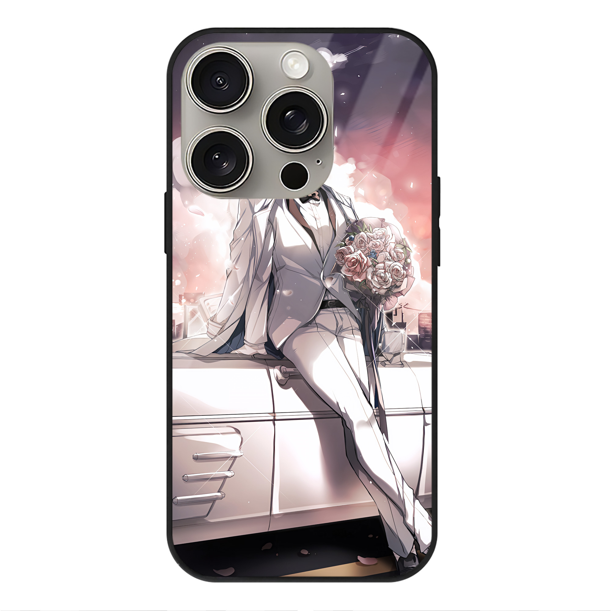 （画像用） 文豪ストレイドッグス Bungo Stray Dogs 【iPhone15Pro対応】スマホケース 耐衝撃＆黄変防止 背面ガラス
