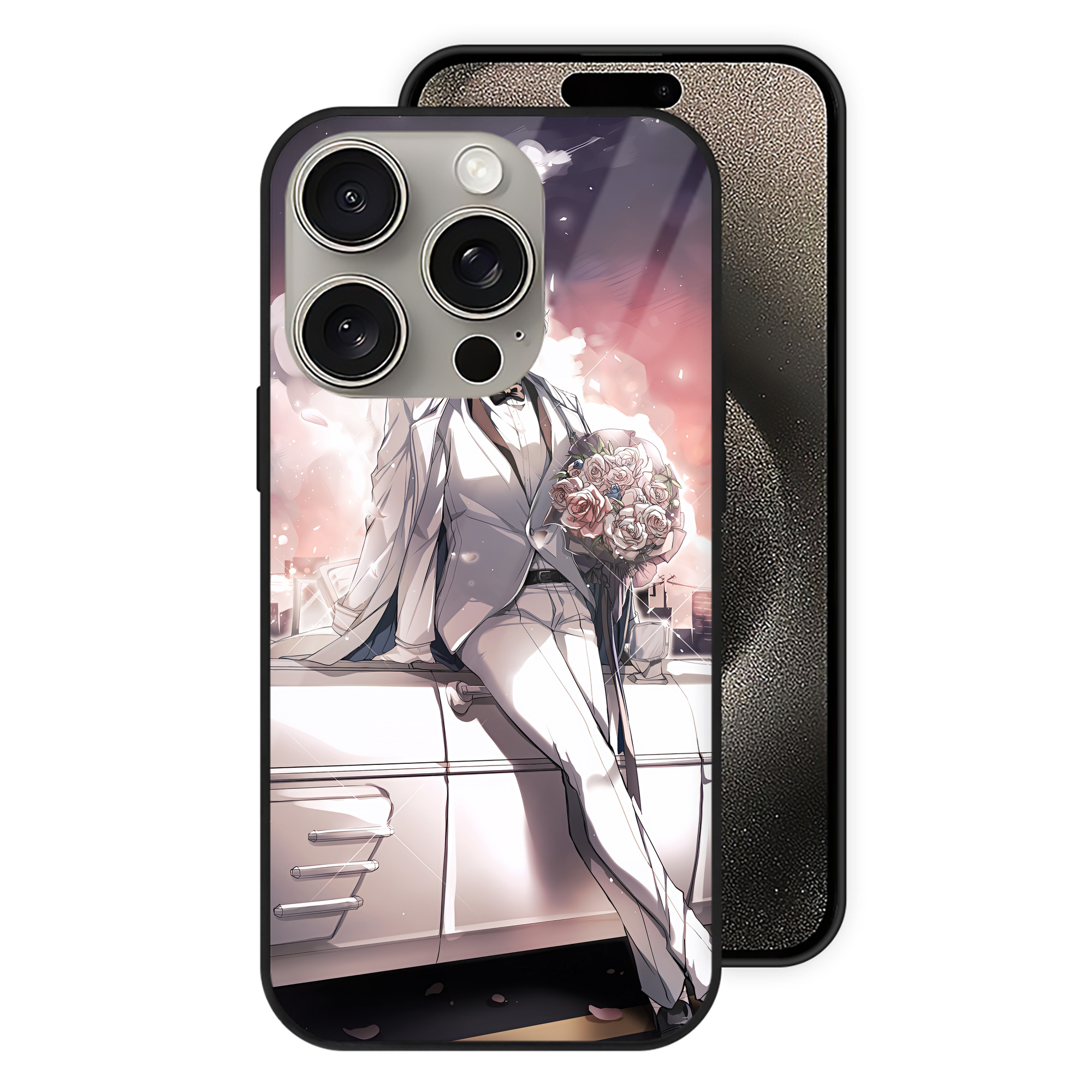 （画像用） 文豪ストレイドッグス Bungo Stray Dogs 【iPhone15Pro対応】スマホケース 耐衝撃＆黄変防止 背面ガラス