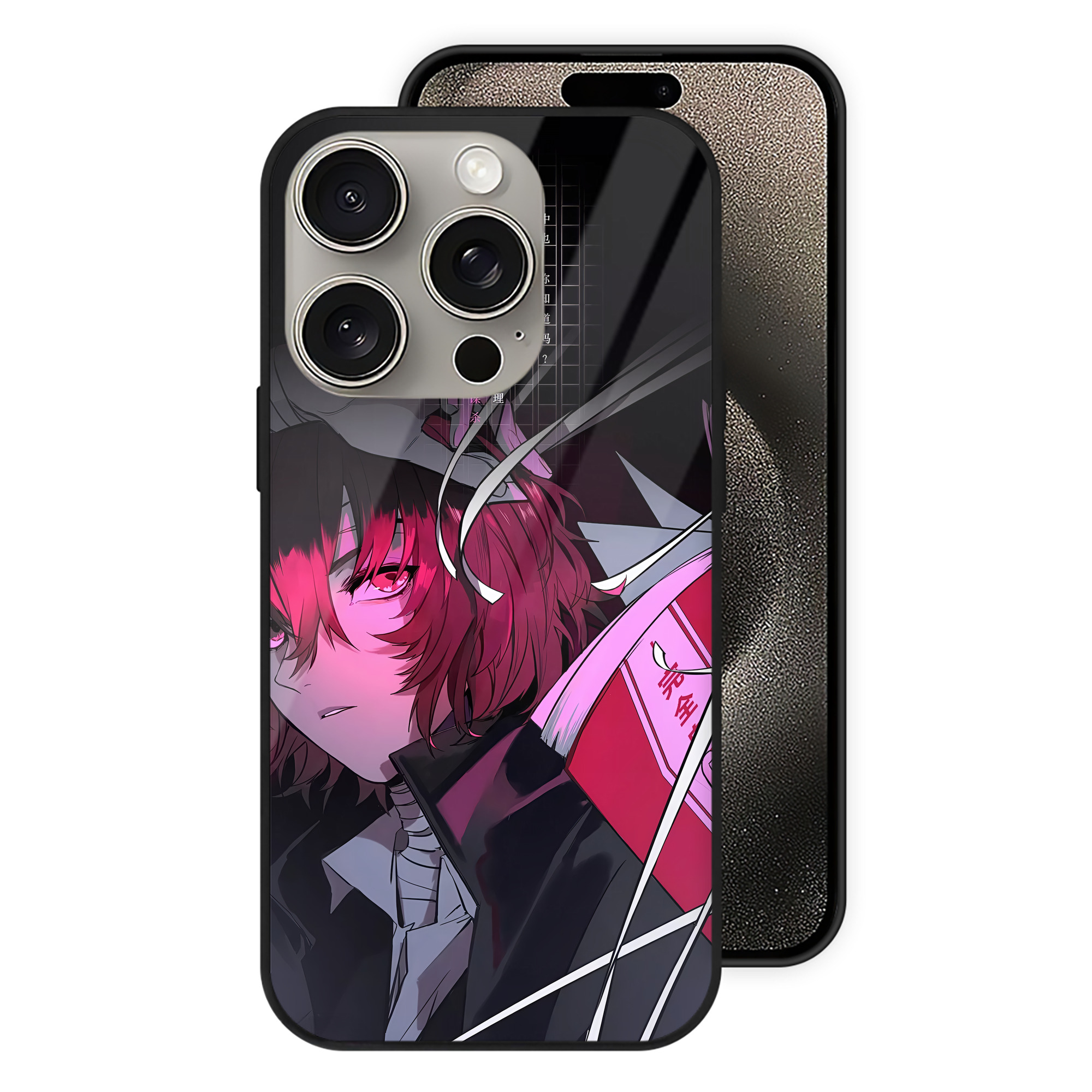 （画像用） 文豪ストレイドッグス Bungo Stray Dogs 【iPhone15Pro対応】スマホケース 耐衝撃＆黄変防止 背面ガラス