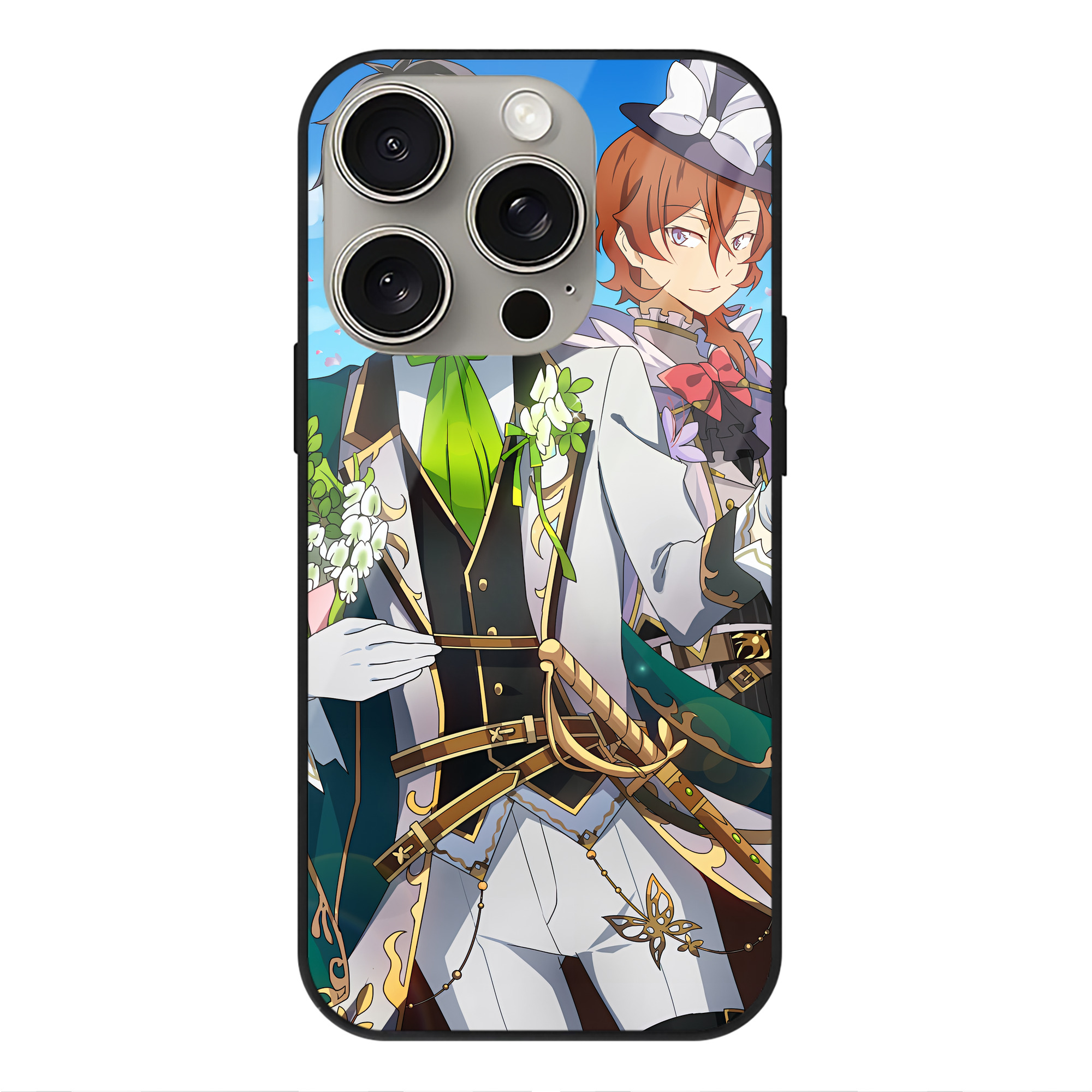 （画像用） 文豪ストレイドッグス Bungo Stray Dogs 【iPhone15Pro対応】スマホケース 耐衝撃＆黄変防止 背面ガラス