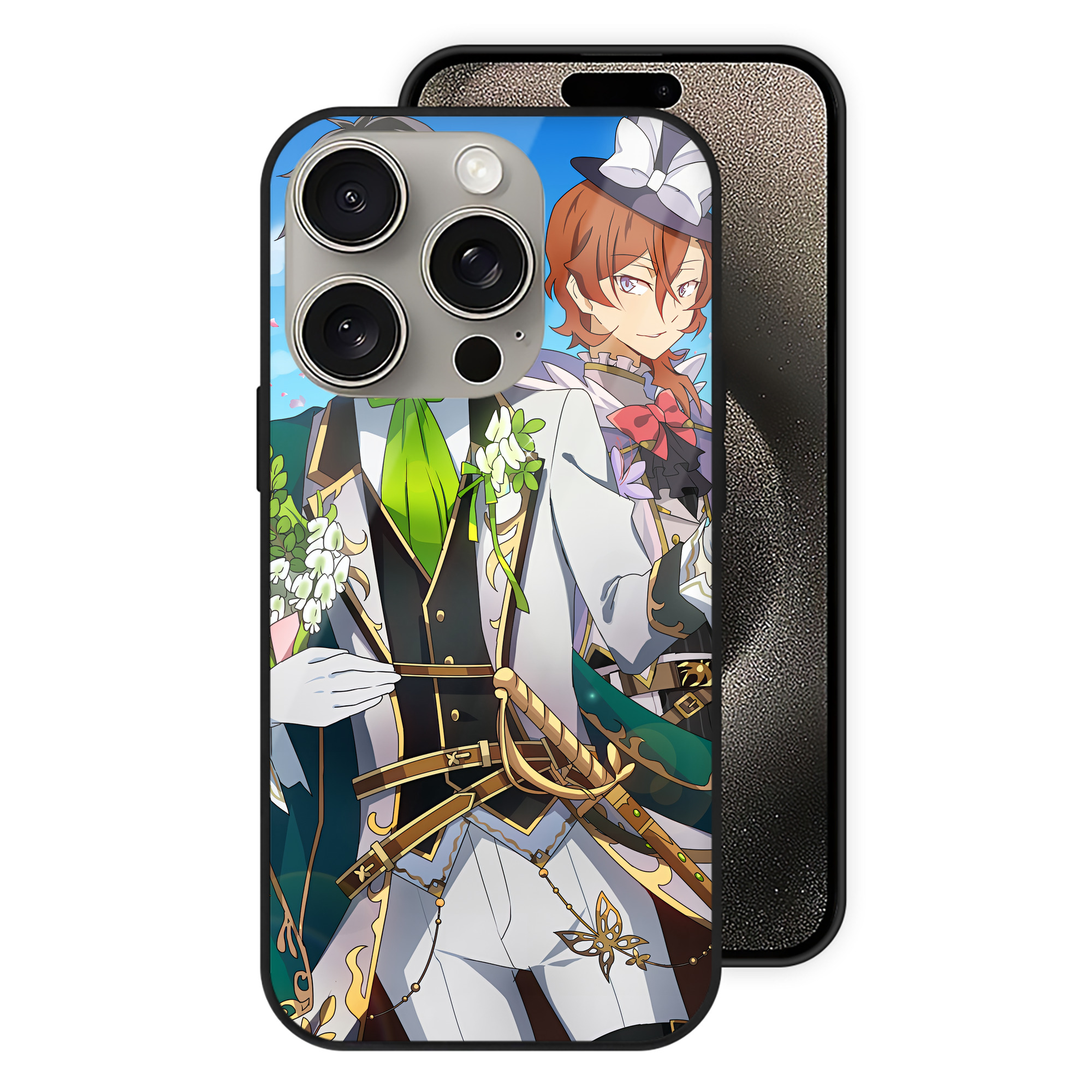 （画像用） 文豪ストレイドッグス Bungo Stray Dogs 【iPhone15Pro対応】スマホケース 耐衝撃＆黄変防止 背面ガラス