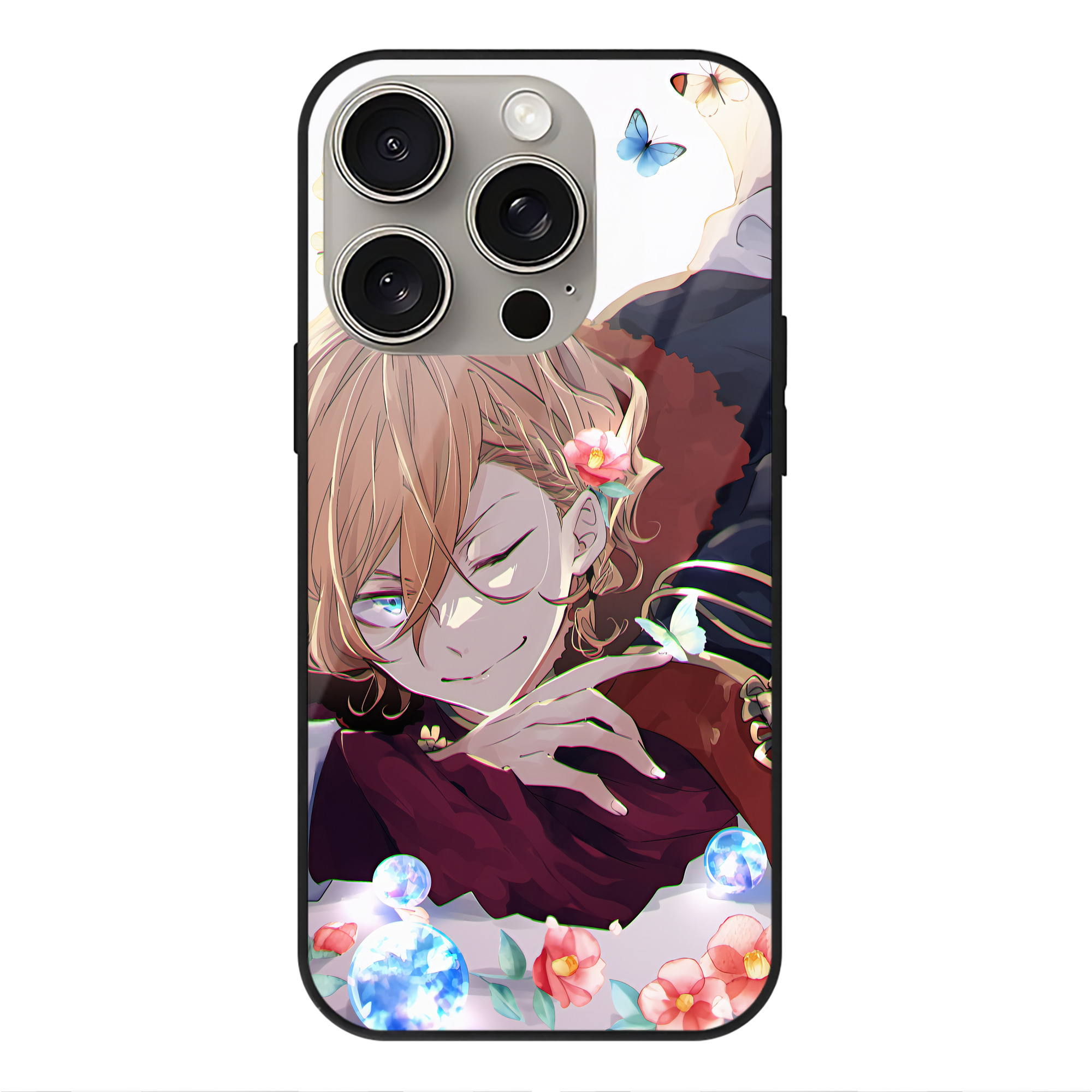 （画像用） 文豪ストレイドッグス Bungo Stray Dogs 【iPhone15Pro対応】スマホケース 耐衝撃＆黄変防止 背面ガラス