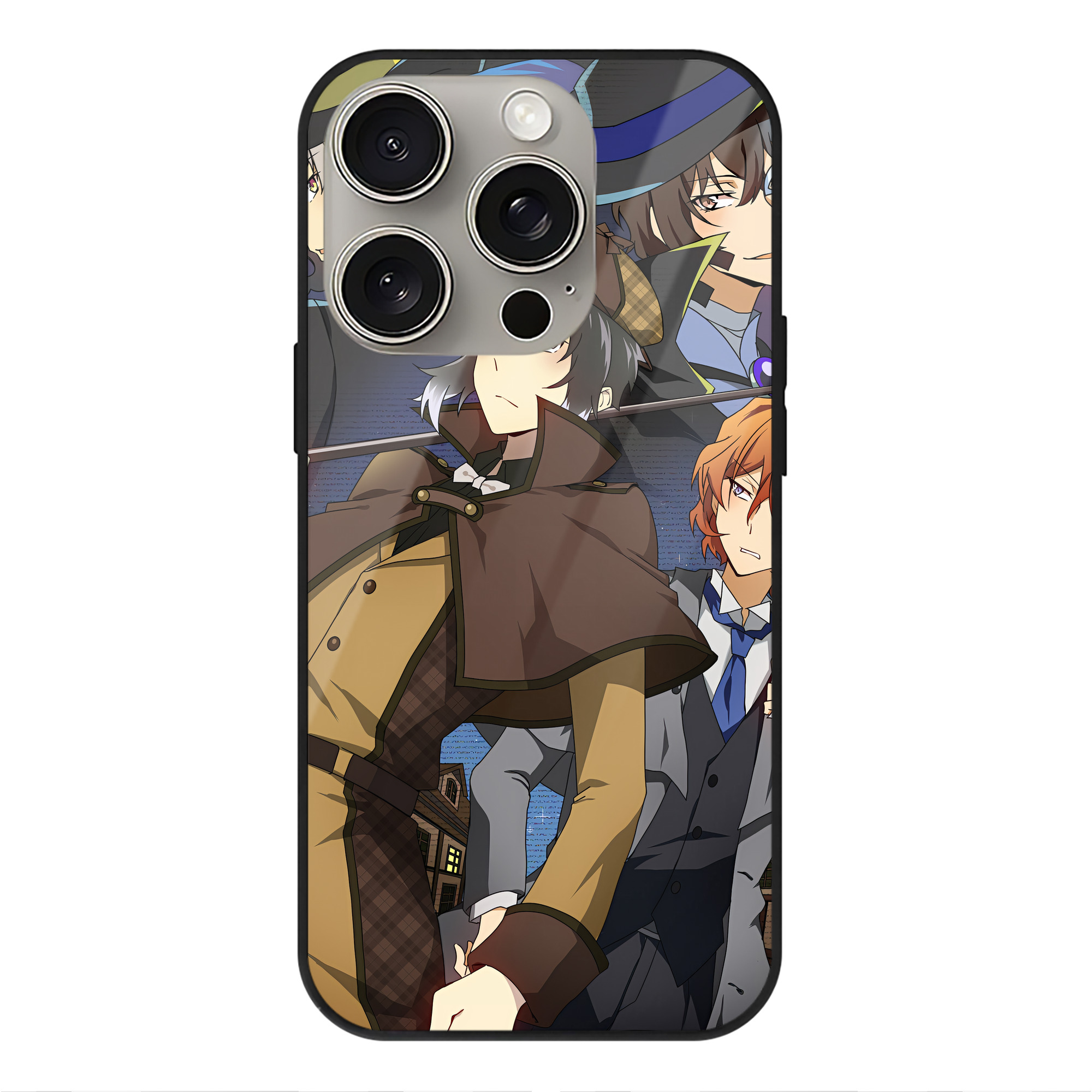 （画像用） 文豪ストレイドッグス Bungo Stray Dogs 【iPhone15Pro対応】スマホケース 耐衝撃＆黄変防止 背面ガラス