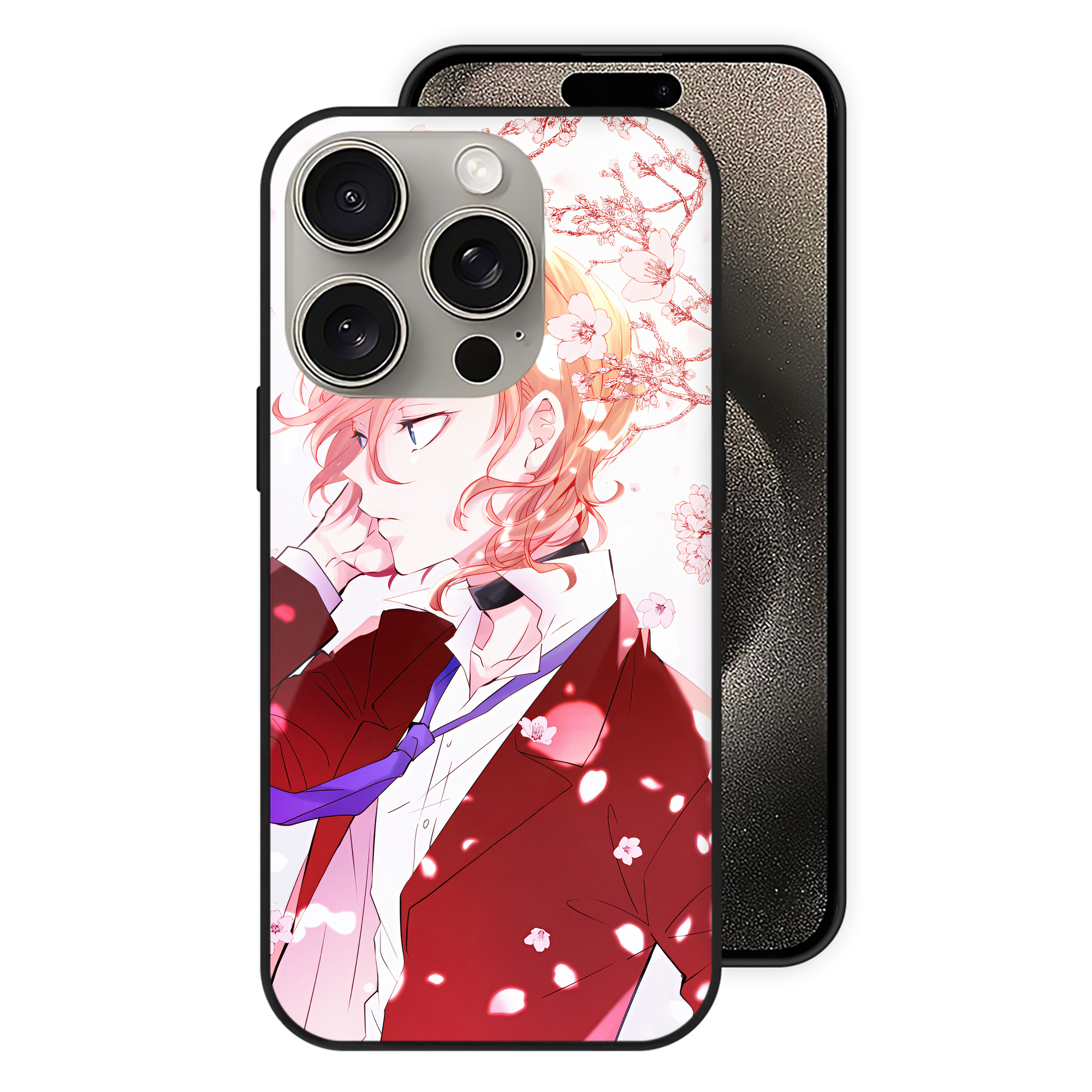 （画像用） 文豪ストレイドッグス Bungo Stray Dogs 【iPhone15Pro対応】スマホケース 耐衝撃＆黄変防止 背面ガラス