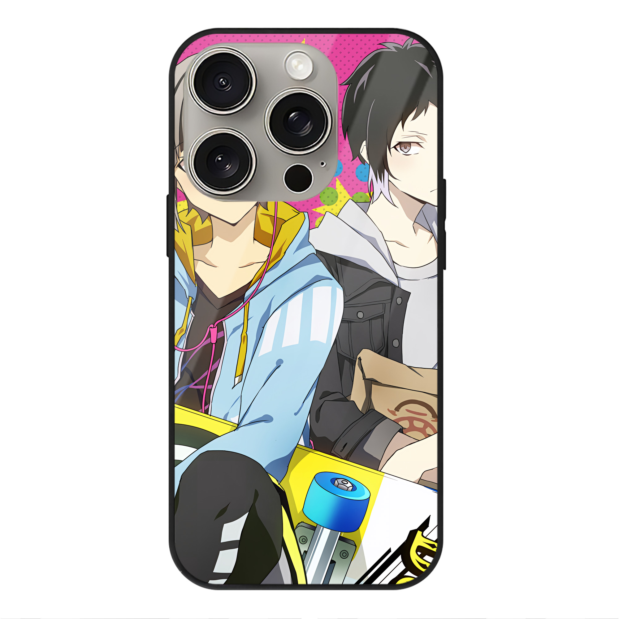 （画像用） 文豪ストレイドッグス Bungo Stray Dogs 【iPhone15Pro対応】スマホケース 耐衝撃＆黄変防止 背面ガラス