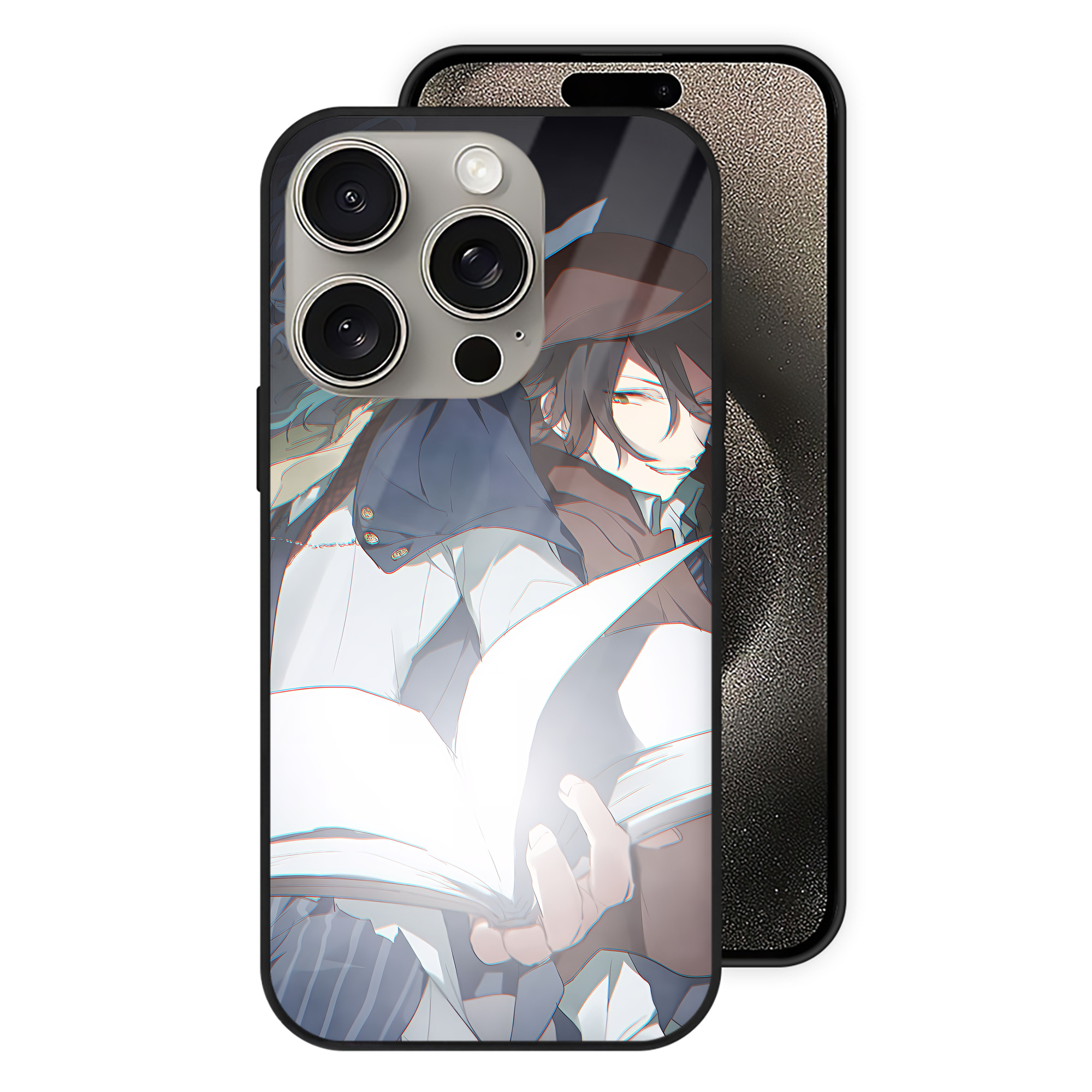 （画像用） 文豪ストレイドッグス Bungo Stray Dogs 【iPhone15Pro対応】スマホケース 耐衝撃＆黄変防止 背面ガラス