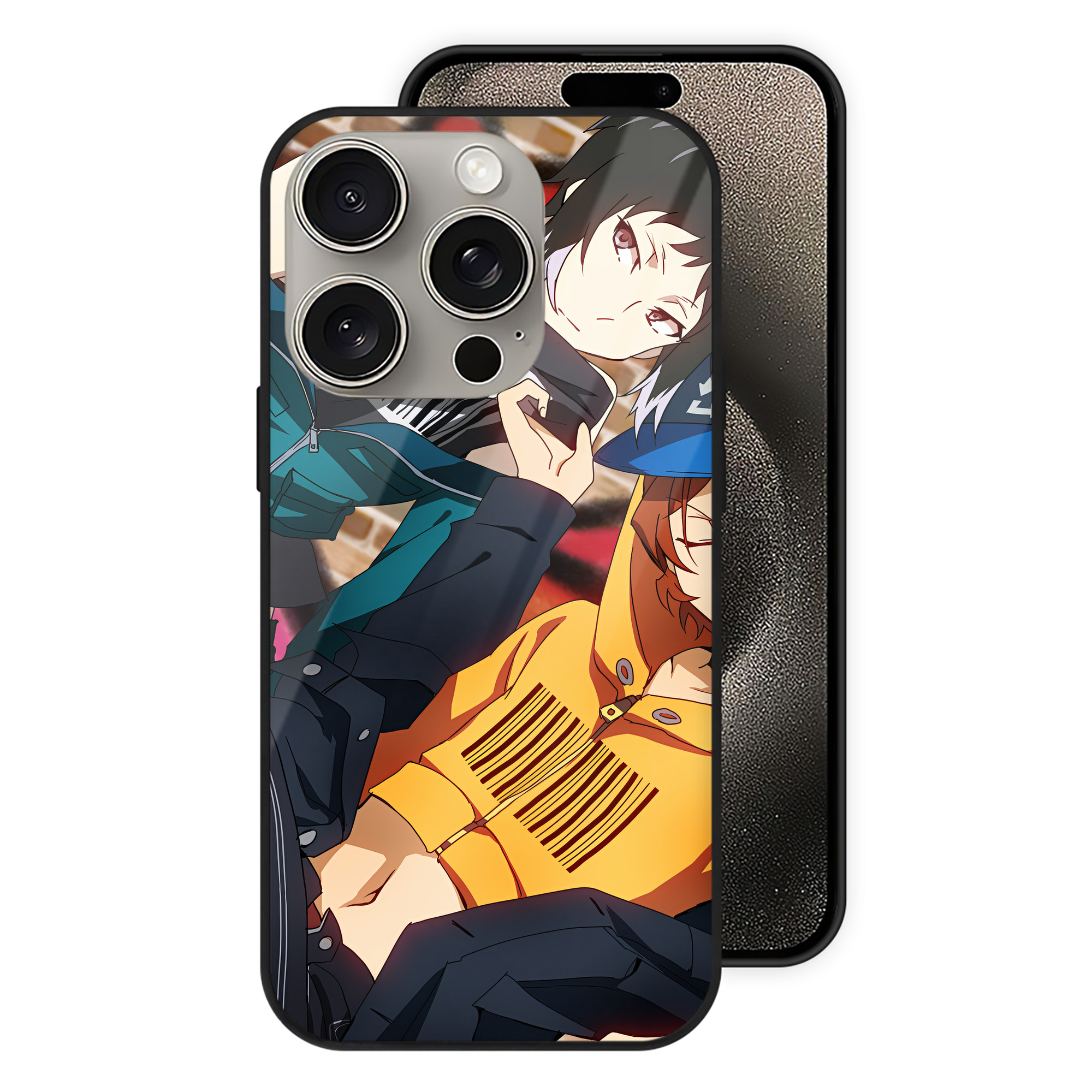 （画像用） 文豪ストレイドッグス Bungo Stray Dogs 【iPhone15Pro対応】スマホケース 耐衝撃＆黄変防止 背面ガラス