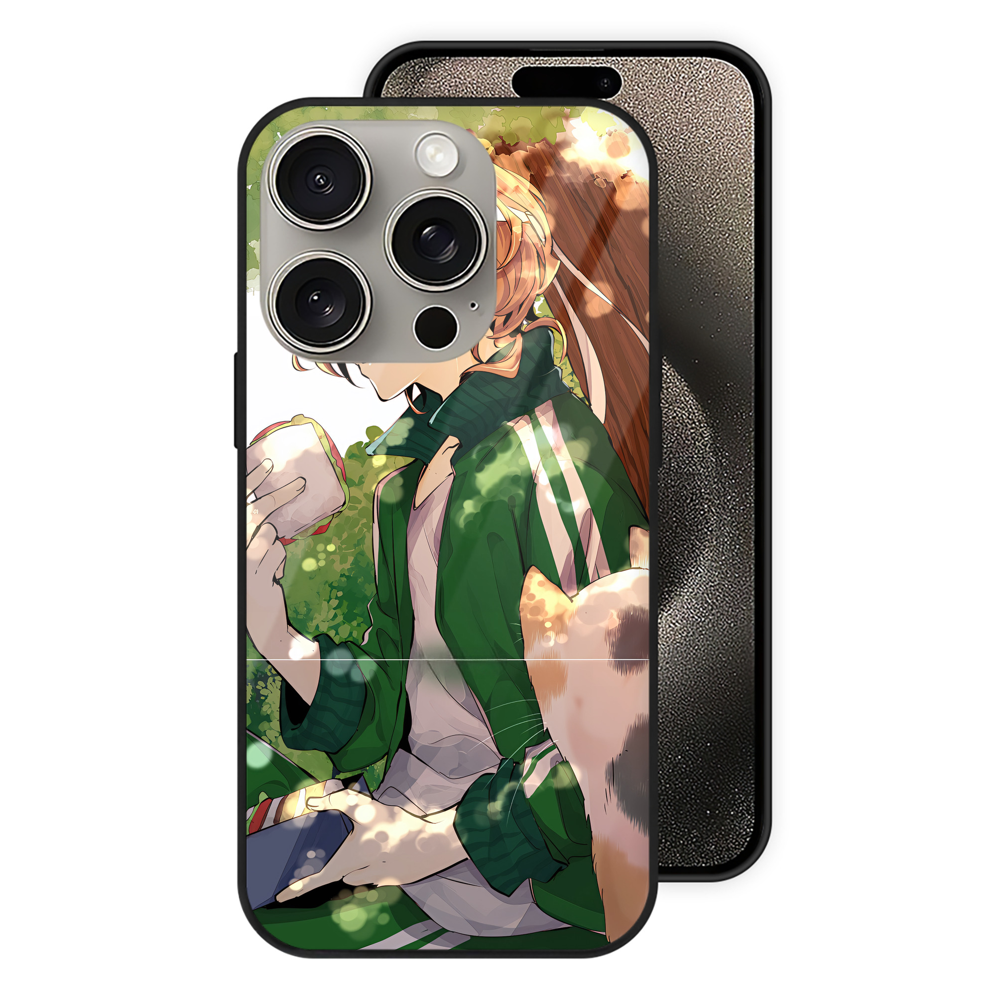 （画像用） 文豪ストレイドッグス Bungo Stray Dogs 【iPhone15Pro対応】スマホケース 耐衝撃＆黄変防止 背面ガラス