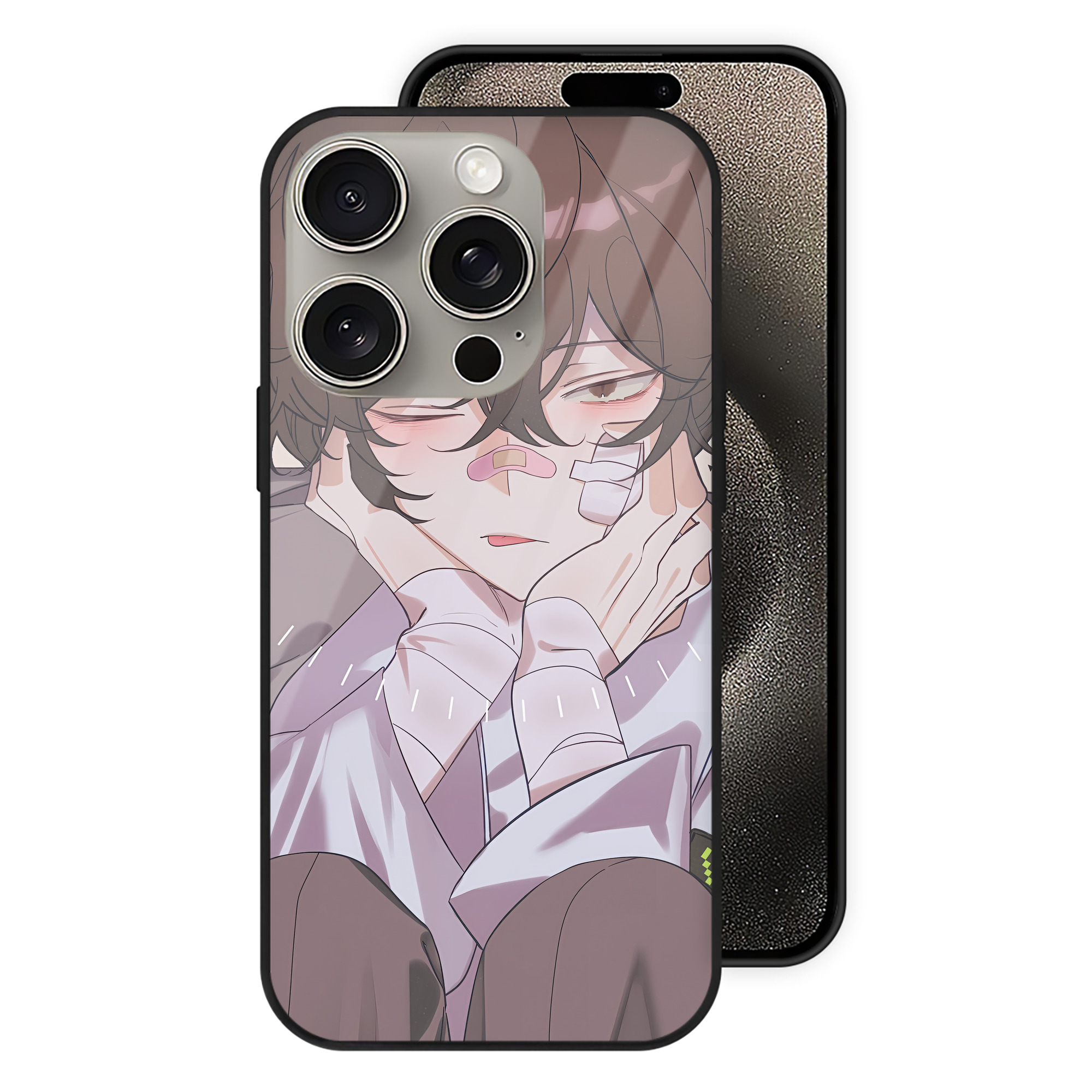 （画像用） 文豪ストレイドッグス Bungo Stray Dogs 【iPhone15Pro対応】スマホケース 耐衝撃＆黄変防止 背面ガラス