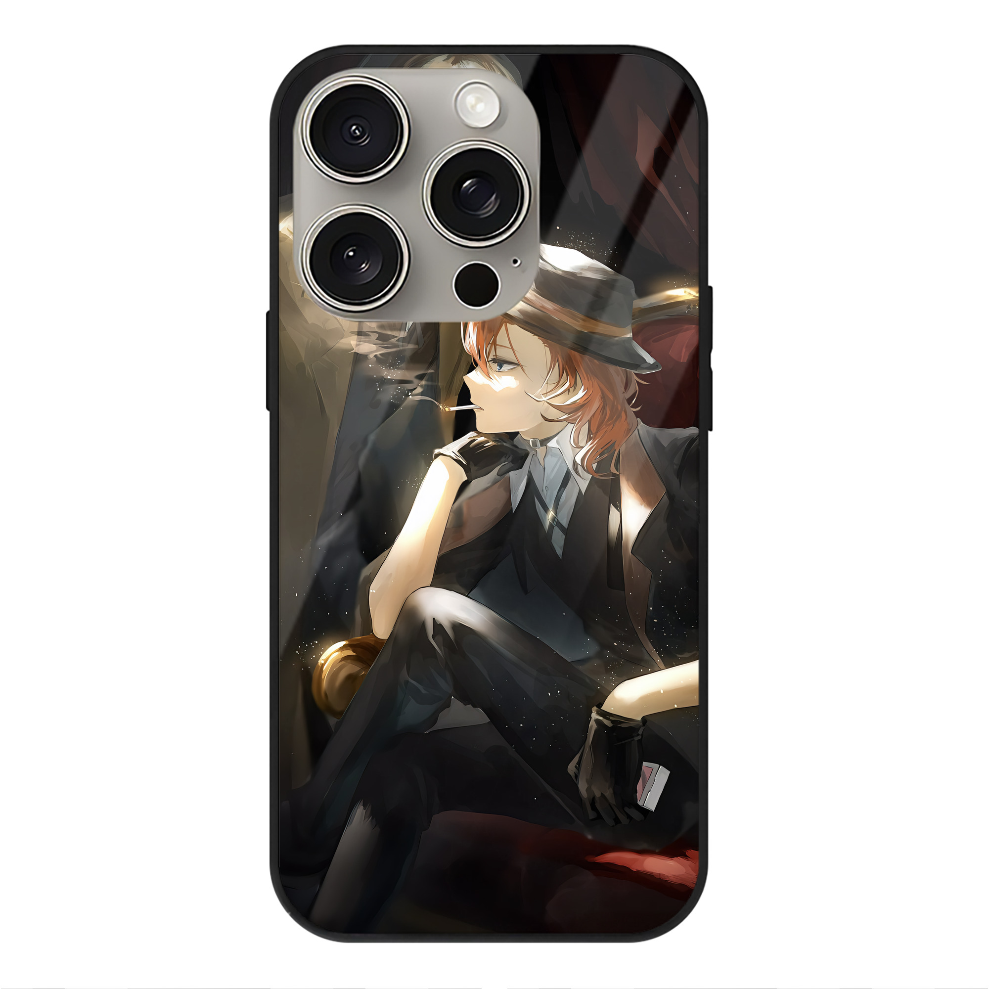 （画像用） 文豪ストレイドッグス Bungo Stray Dogs 【iPhone15Pro対応】スマホケース 耐衝撃＆黄変防止 背面ガラス