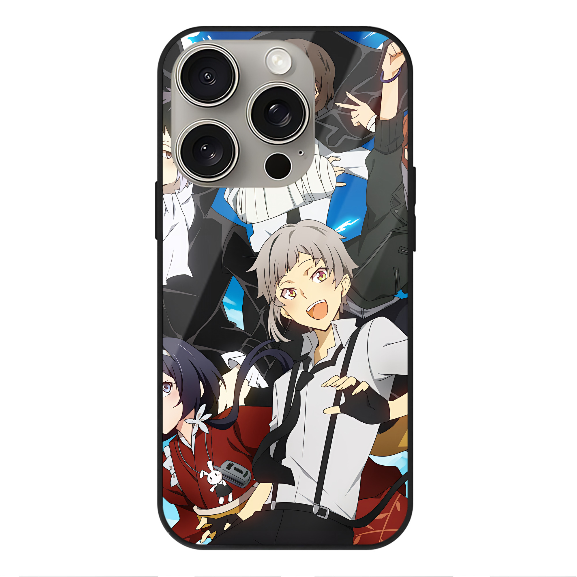 （画像用） 文豪ストレイドッグス Bungo Stray Dogs 【iPhone15Pro対応】スマホケース 耐衝撃＆黄変防止 背面ガラス