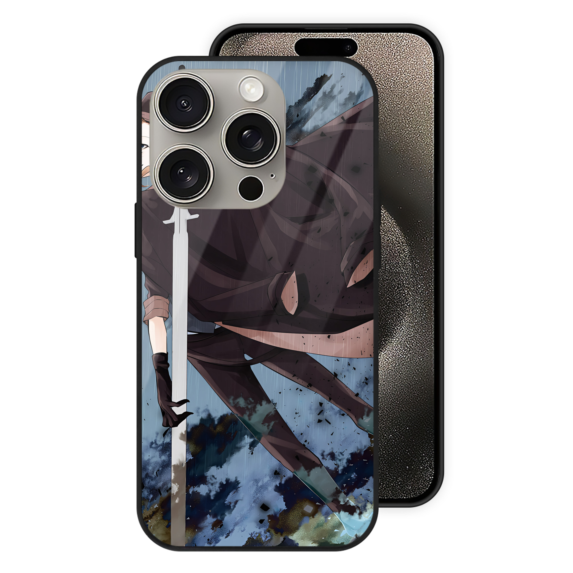 （画像用） 文豪ストレイドッグス Bungo Stray Dogs 【iPhone15Pro対応】スマホケース 耐衝撃＆黄変防止 背面ガラス