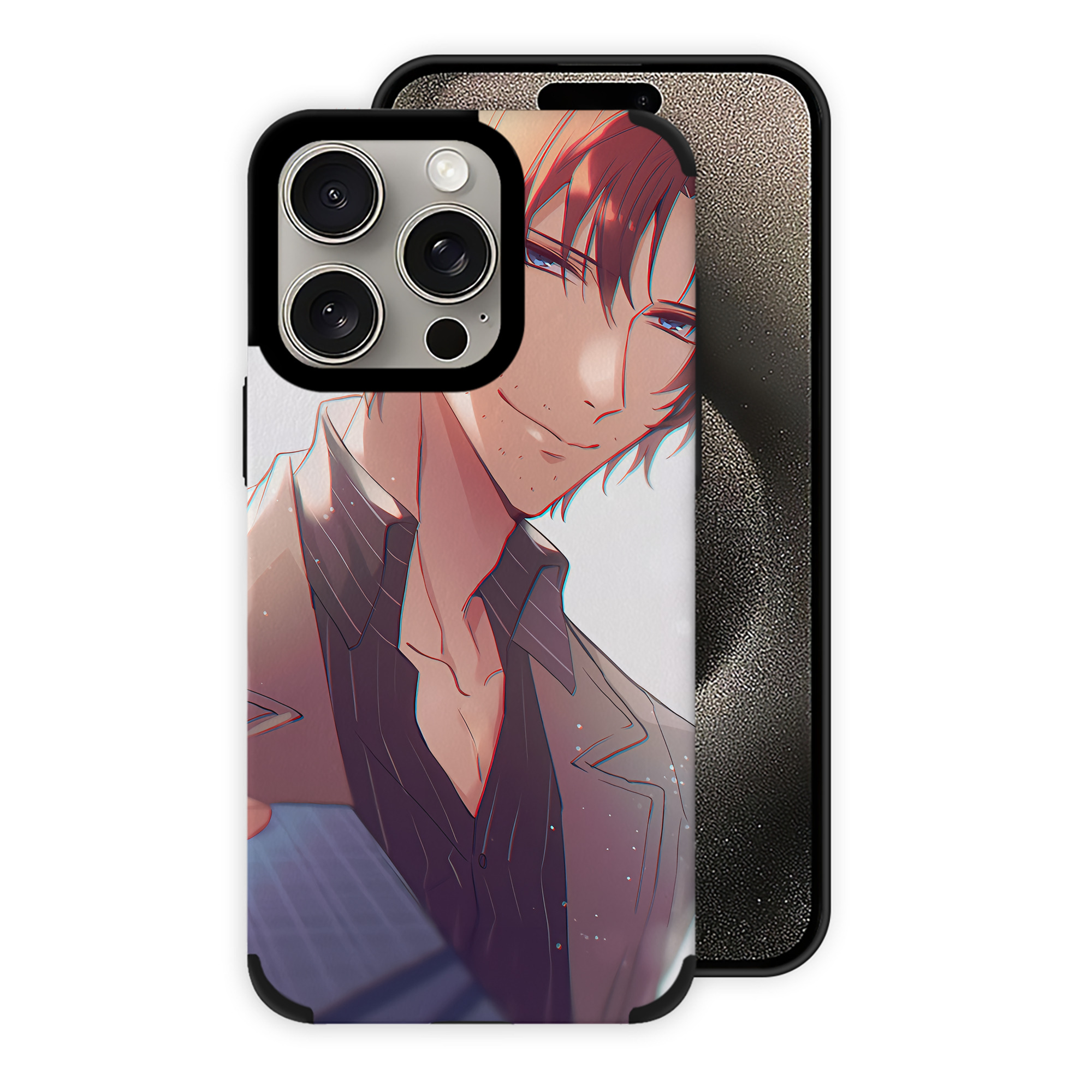 （画像用） 文豪ストレイドッグス Bungo Stray Dogs 【iPhone15ProMax対応】 PUレザー スマホケース 耐衝撃＆黄変防止