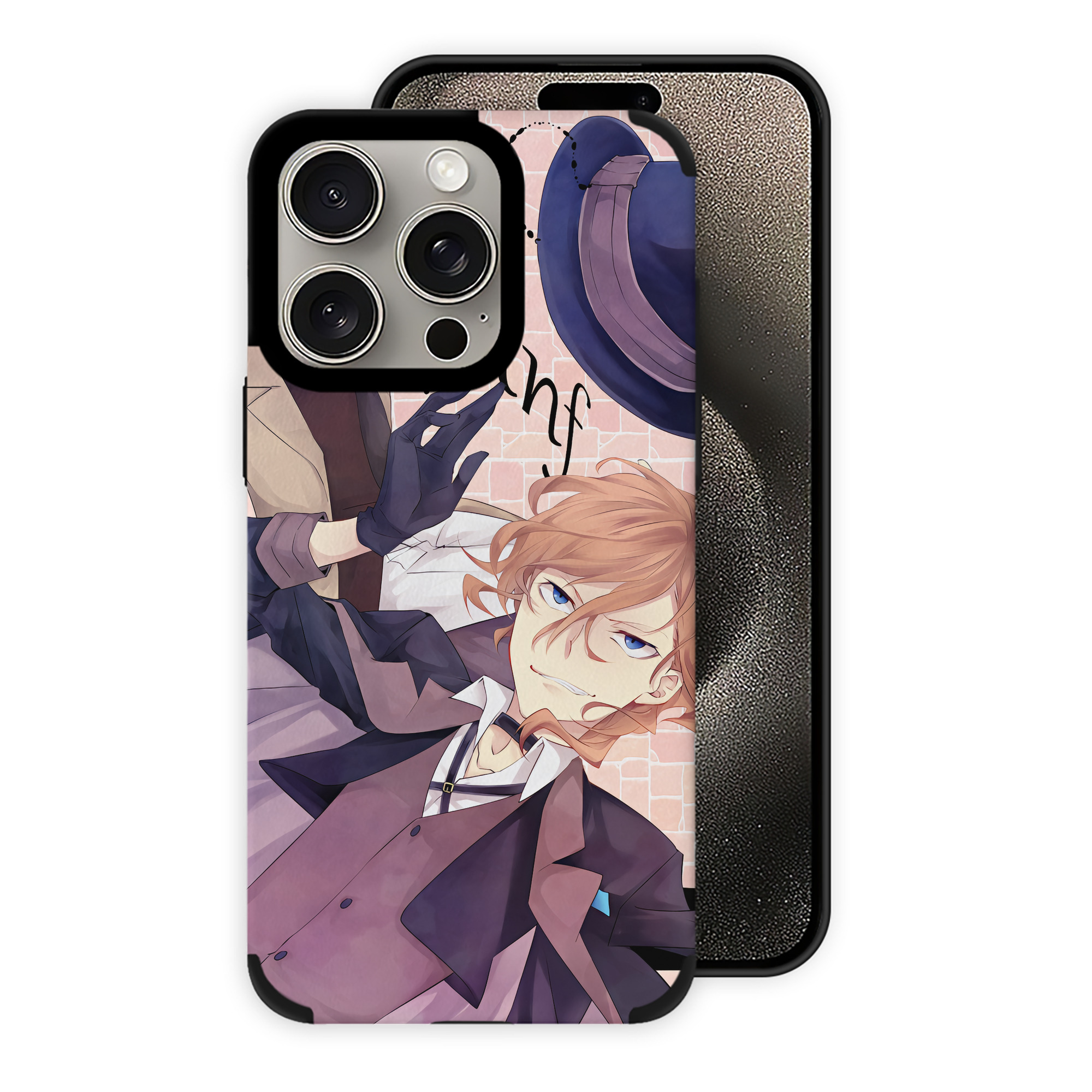 （画像用） 文豪ストレイドッグス Bungo Stray Dogs 【iPhone15ProMax対応】 PUレザー スマホケース 耐衝撃＆黄変防止