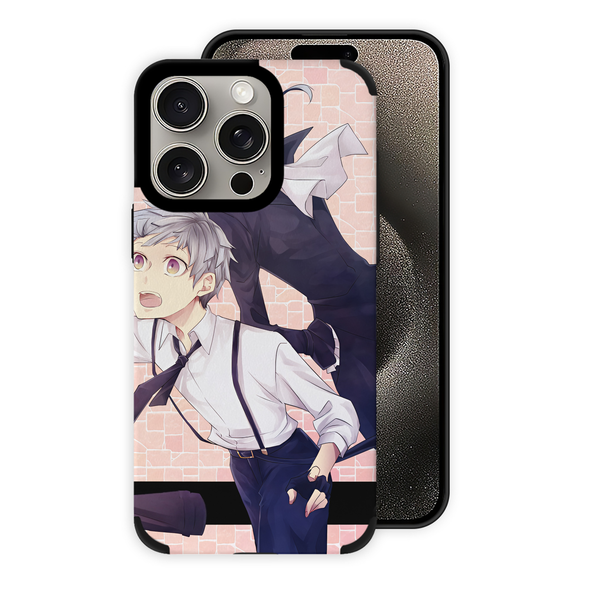 （画像用） 文豪ストレイドッグス Bungo Stray Dogs 【iPhone15ProMax対応】 PUレザー スマホケース 耐衝撃＆黄変防止