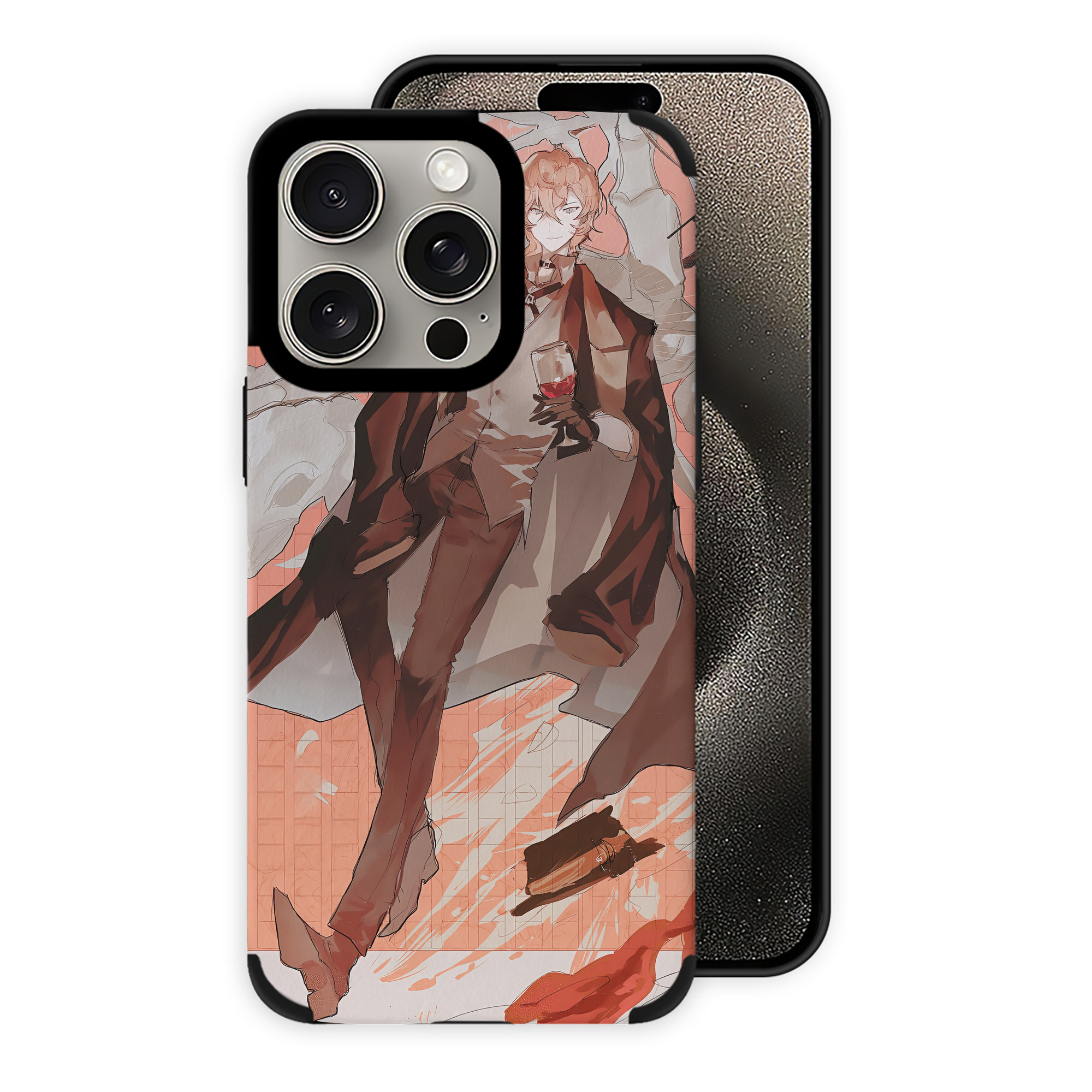 （画像用） 文豪ストレイドッグス Bungo Stray Dogs 【iPhone15ProMax対応】 PUレザー スマホケース 耐衝撃＆黄変防止