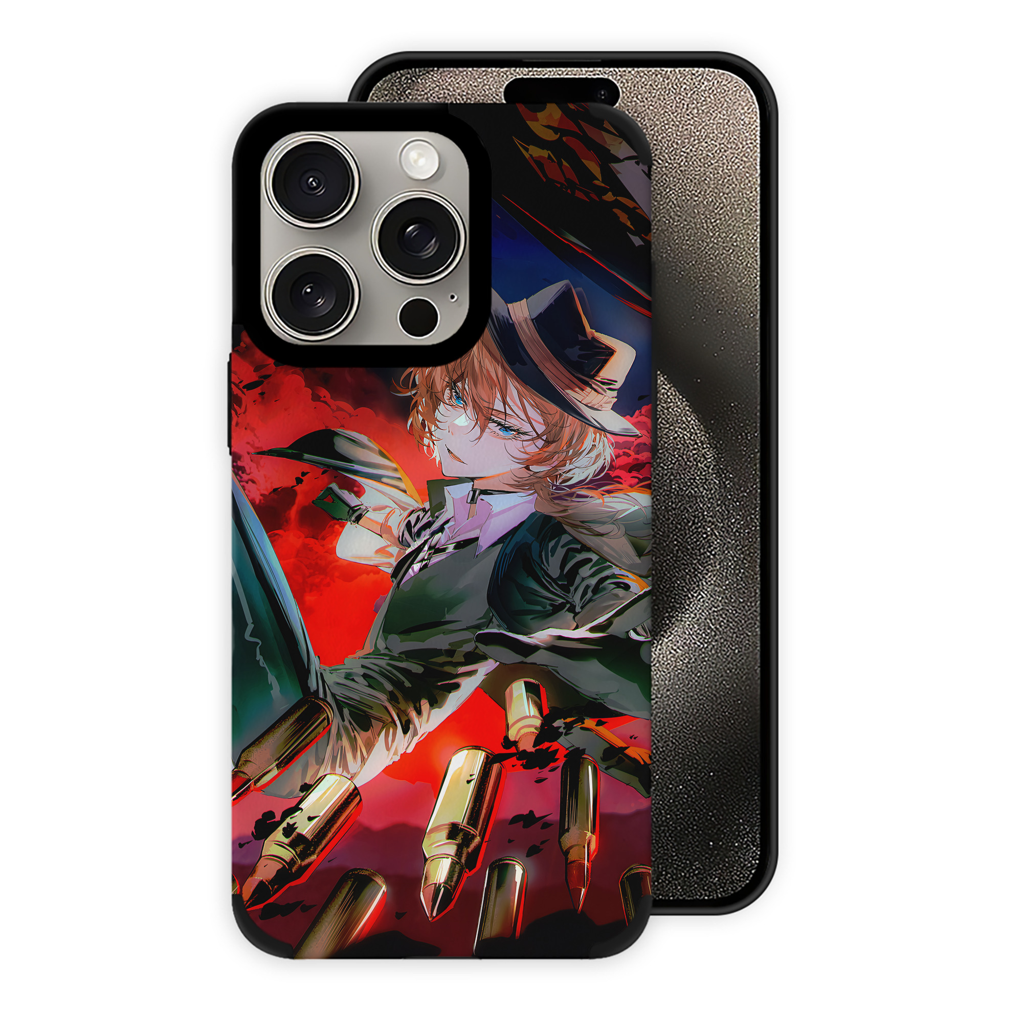 （画像用） 文豪ストレイドッグス Bungo Stray Dogs 【iPhone15ProMax対応】 PUレザー スマホケース 耐衝撃＆黄変防止