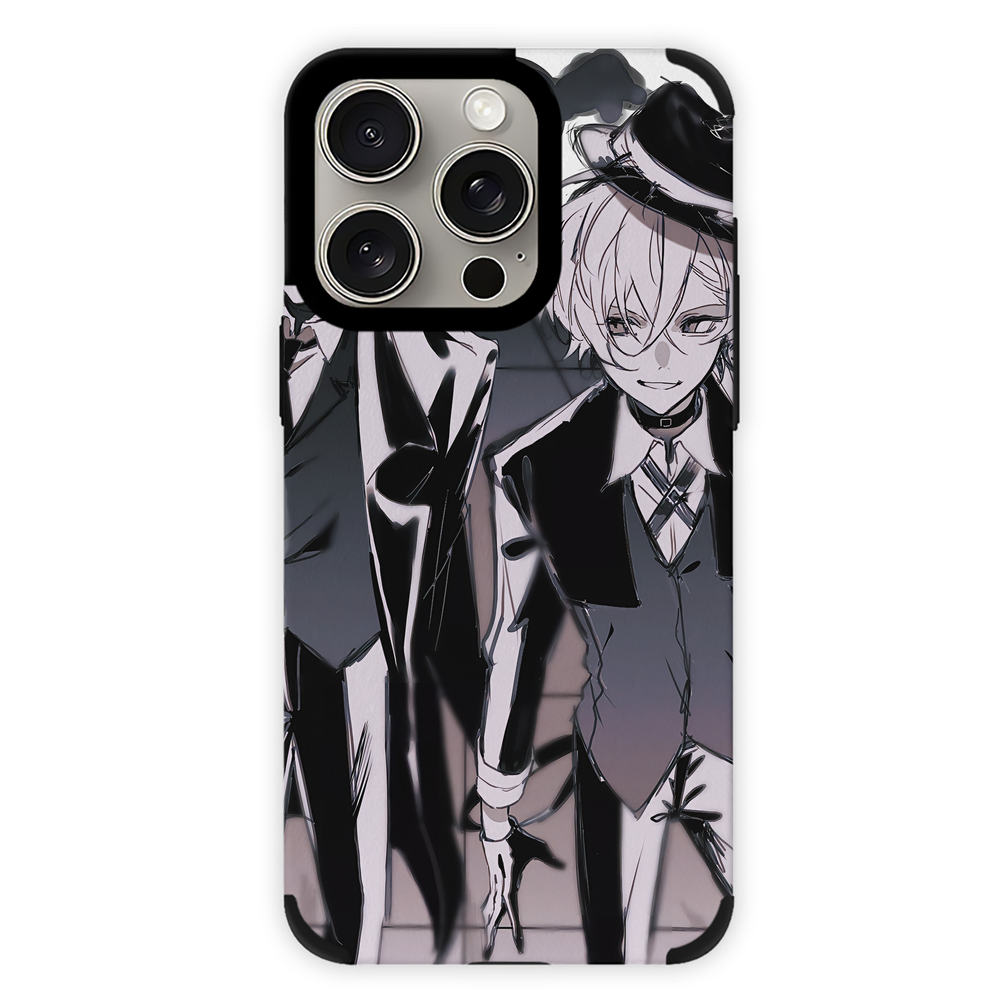 （画像用） 文豪ストレイドッグス Bungo Stray Dogs 【iPhone15ProMax対応】 PUレザー スマホケース 耐衝撃＆黄変防止