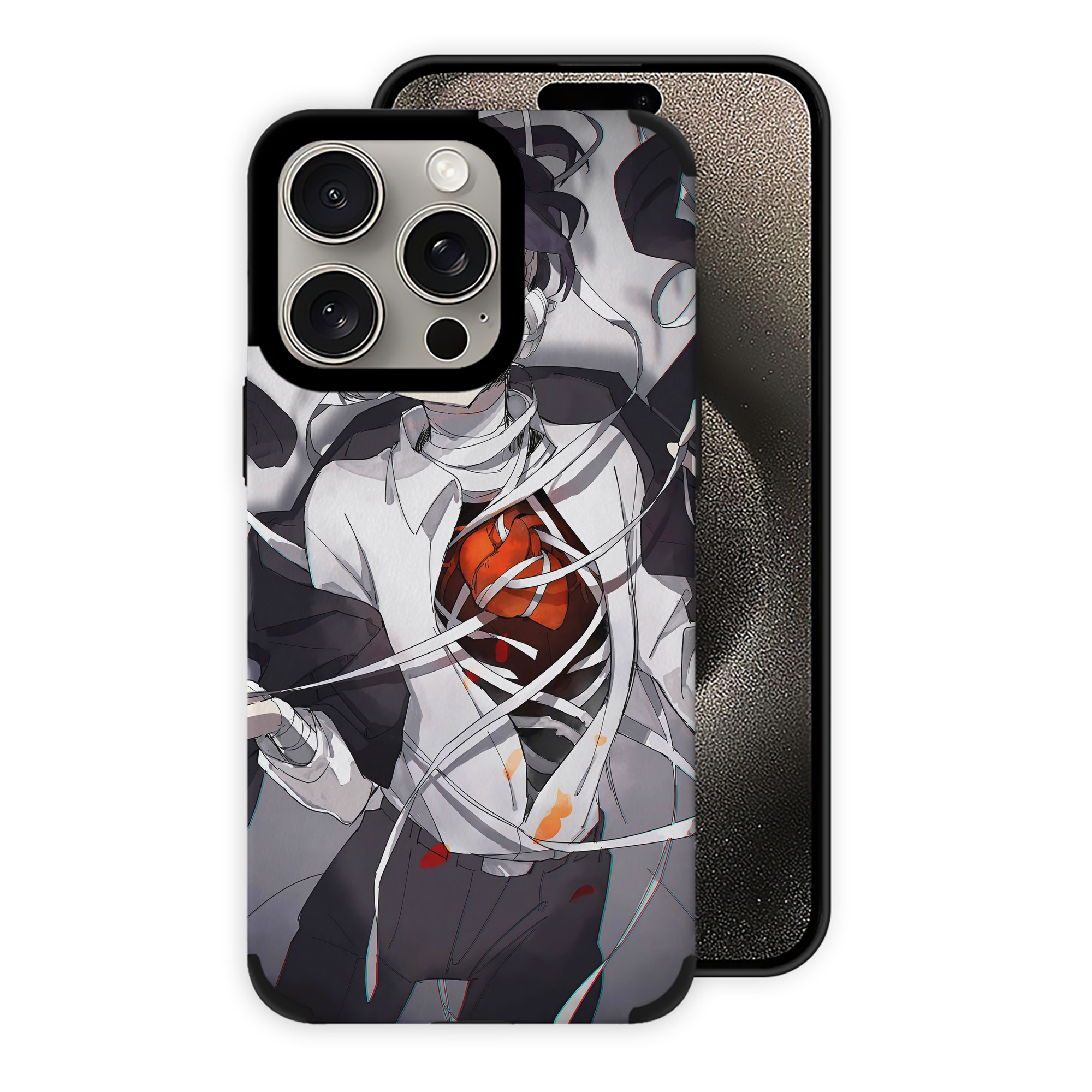 （画像用） 文豪ストレイドッグス Bungo Stray Dogs 【iPhone15ProMax対応】 PUレザー スマホケース 耐衝撃＆黄変防止