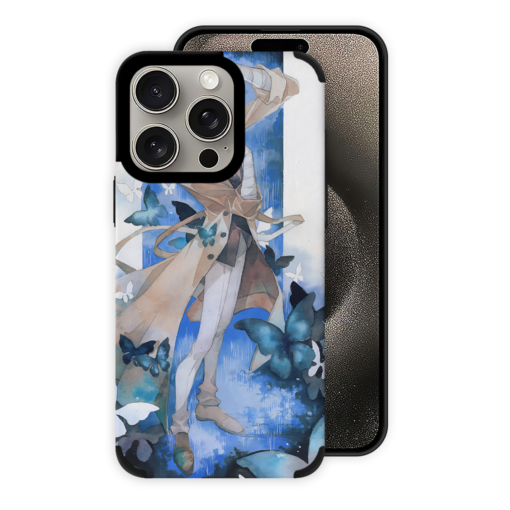 （画像用） 文豪ストレイドッグス Bungo Stray Dogs 【iPhone15ProMax対応】 PUレザー スマホケース 耐衝撃＆黄変防止