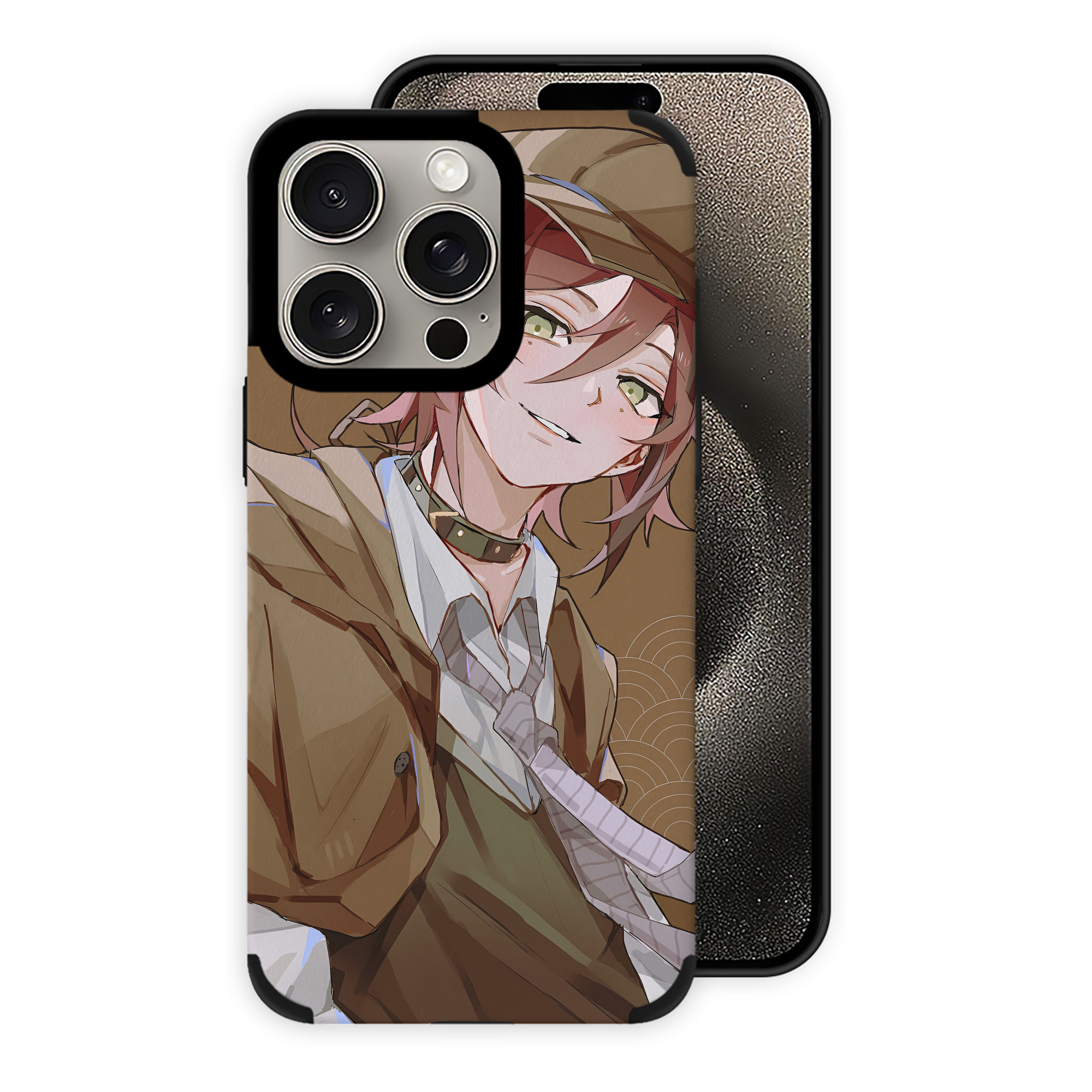 （画像用） 文豪ストレイドッグス Bungo Stray Dogs 【iPhone15ProMax対応】 PUレザー スマホケース 耐衝撃＆黄変防止