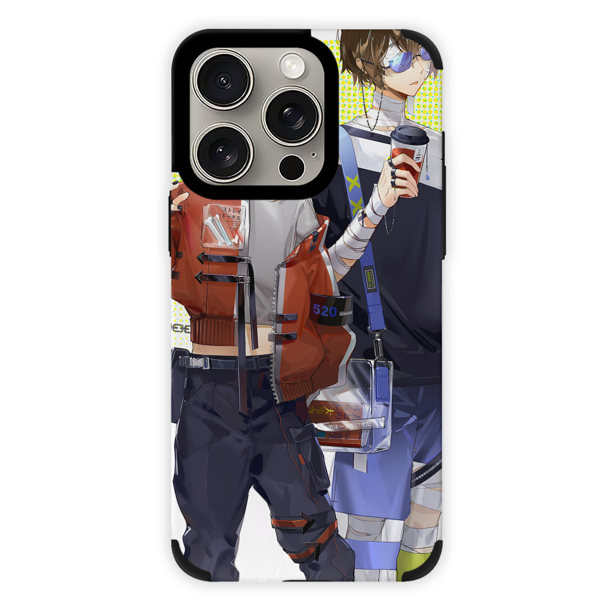 （画像用） 文豪ストレイドッグス Bungo Stray Dogs 【iPhone15ProMax対応】 PUレザー スマホケース 耐衝撃＆黄変防止
