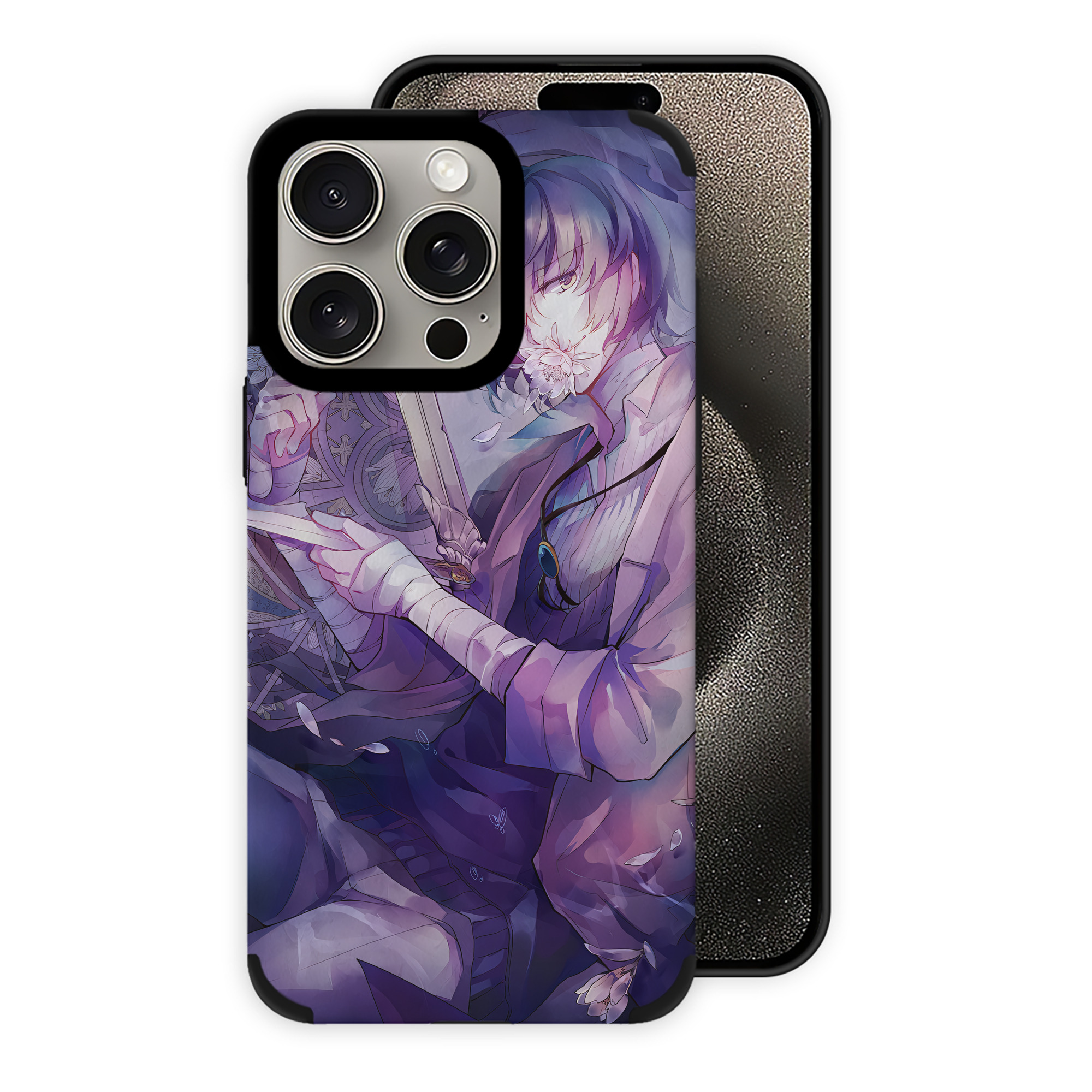 （画像用） 文豪ストレイドッグス Bungo Stray Dogs 【iPhone15ProMax対応】 PUレザー スマホケース 耐衝撃＆黄変防止