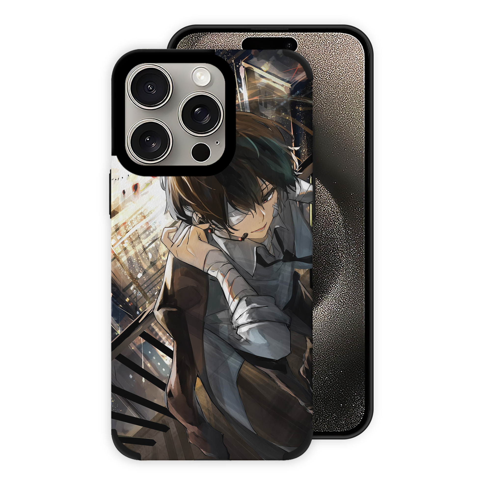 （画像用） 文豪ストレイドッグス Bungo Stray Dogs 【iPhone15ProMax対応】 PUレザー スマホケース 耐衝撃＆黄変防止