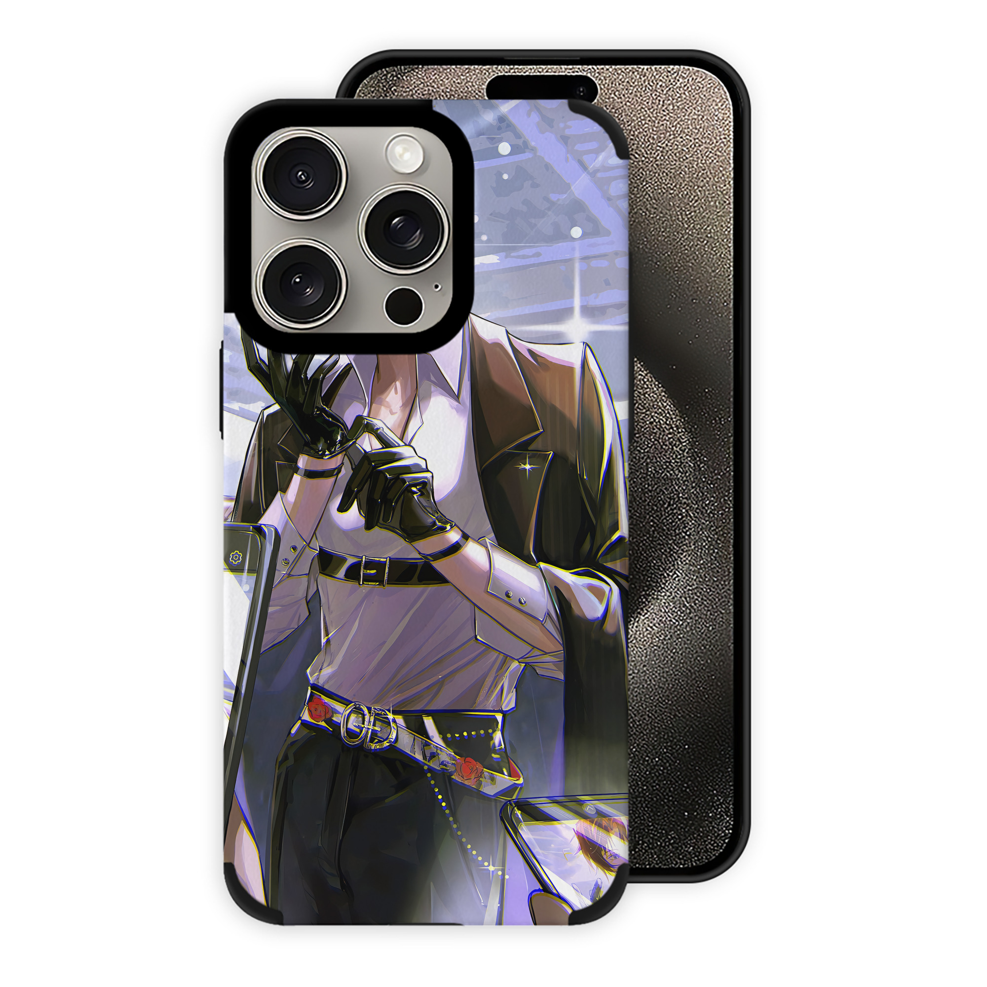（画像用） 文豪ストレイドッグス Bungo Stray Dogs 【iPhone15ProMax対応】 PUレザー スマホケース 耐衝撃＆黄変防止