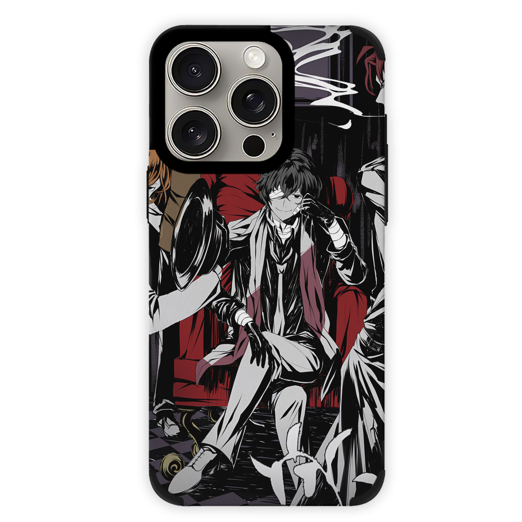 （画像用） 文豪ストレイドッグス Bungo Stray Dogs 【iPhone15ProMax対応】 PUレザー スマホケース 耐衝撃＆黄変防止