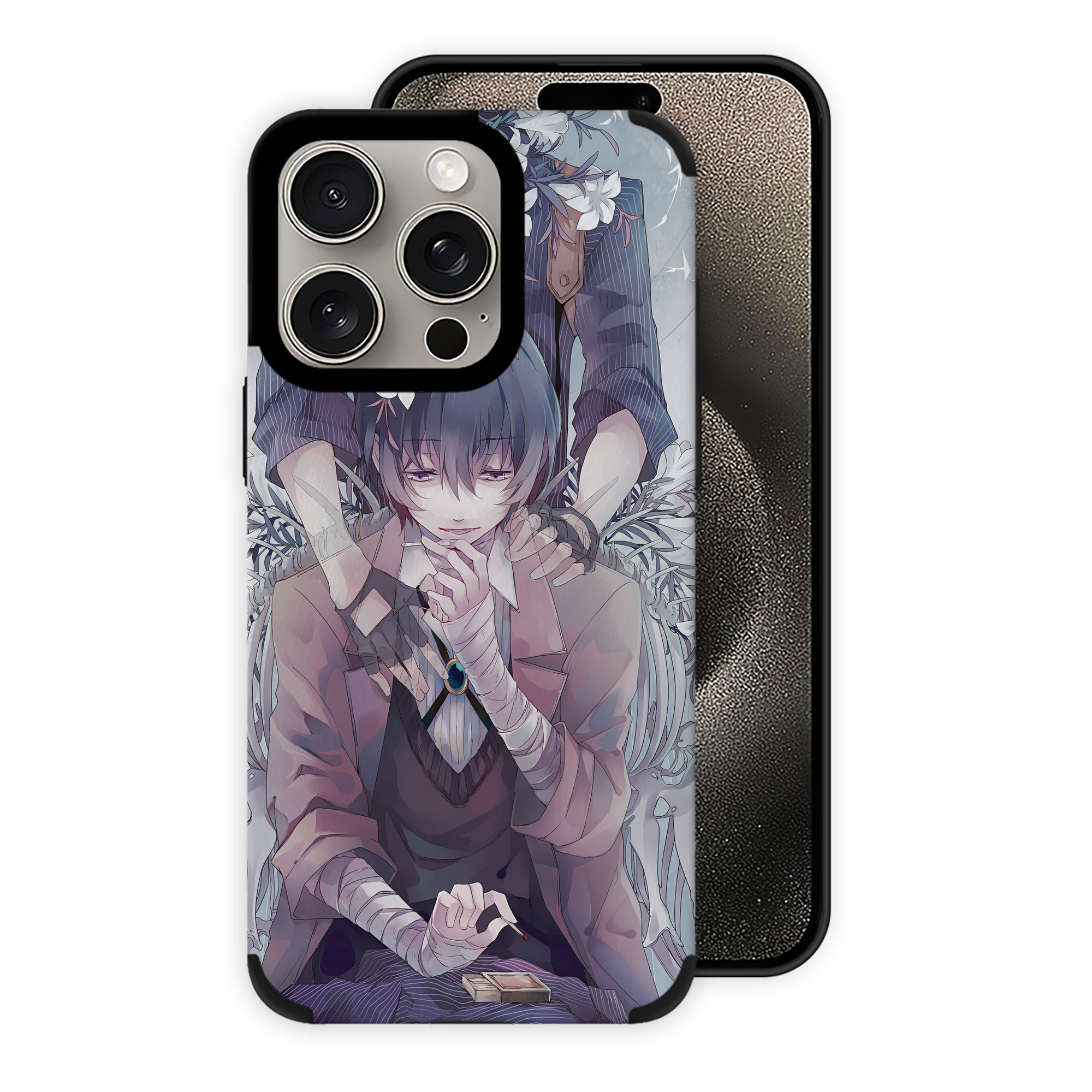（画像用） 文豪ストレイドッグス Bungo Stray Dogs 【iPhone15ProMax対応】 PUレザー スマホケース 耐衝撃＆黄変防止