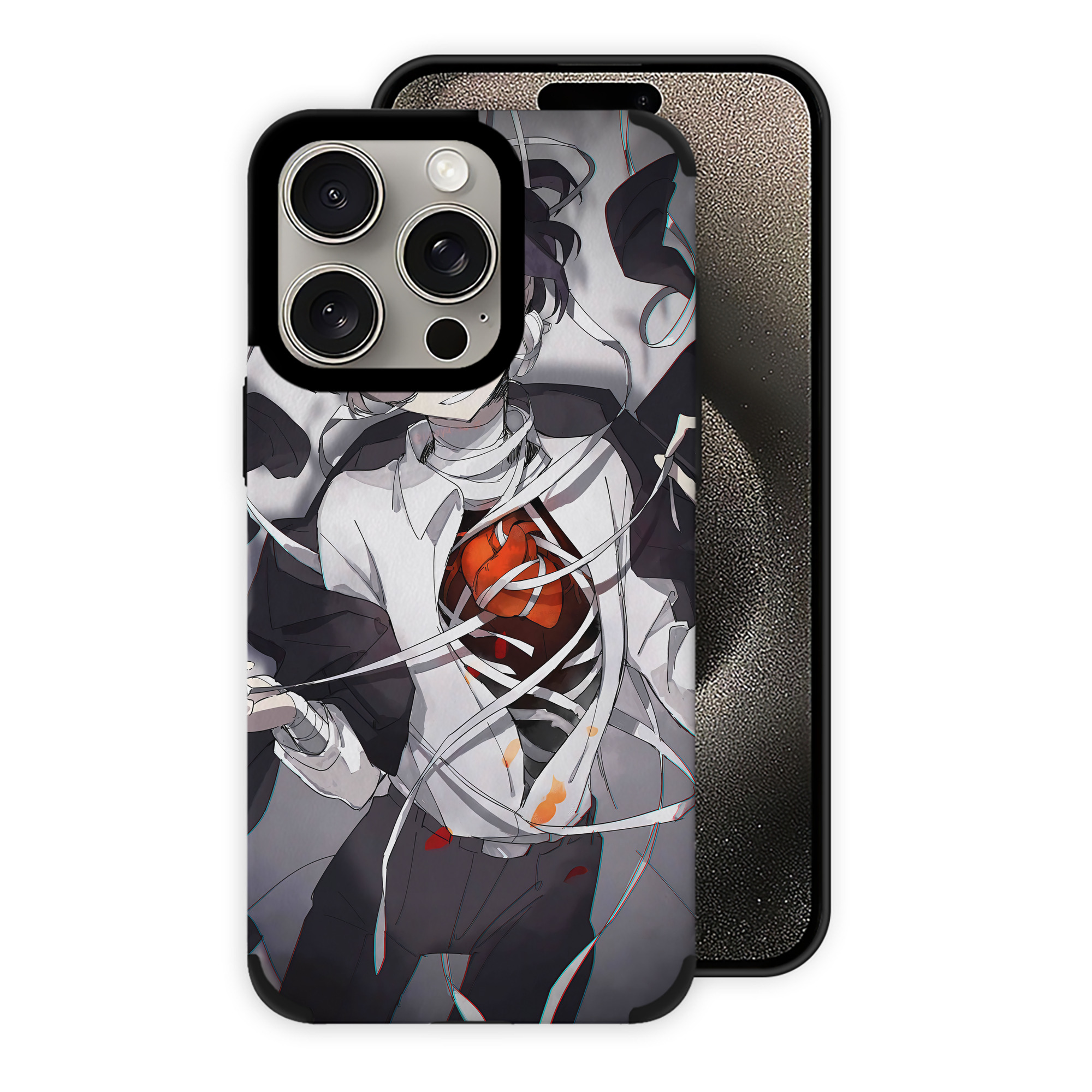 （画像用） 文豪ストレイドッグス Bungo Stray Dogs 【iPhone15ProMax対応】 PUレザー スマホケース 耐衝撃＆黄変防止