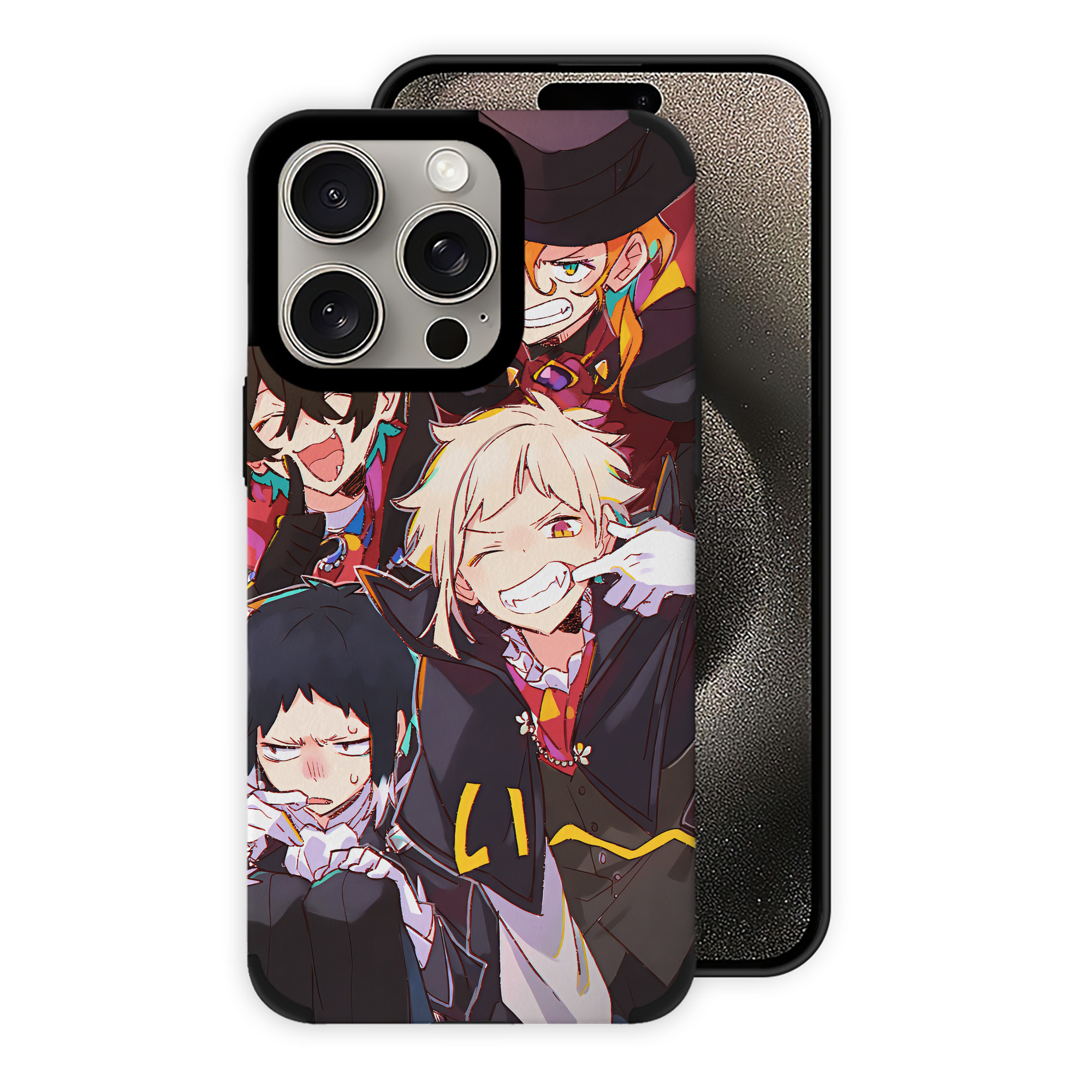 （画像用） 文豪ストレイドッグス Bungo Stray Dogs 【iPhone15ProMax対応】 PUレザー スマホケース 耐衝撃＆黄変防止