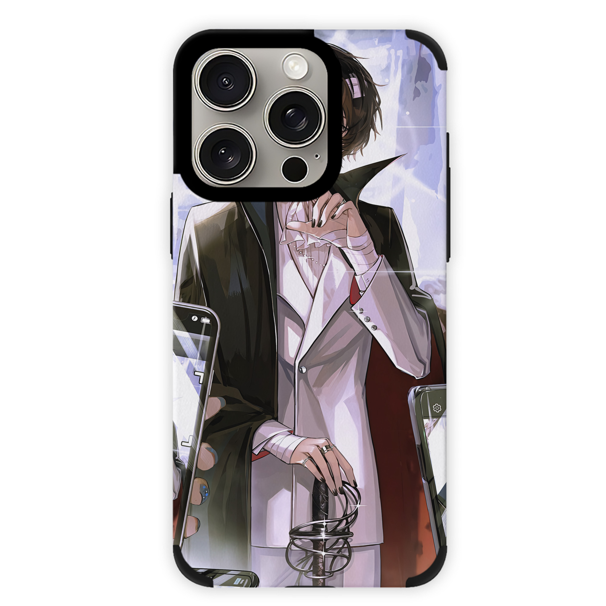 （画像用） 文豪ストレイドッグス Bungo Stray Dogs 【iPhone15ProMax対応】 PUレザー スマホケース 耐衝撃＆黄変防止