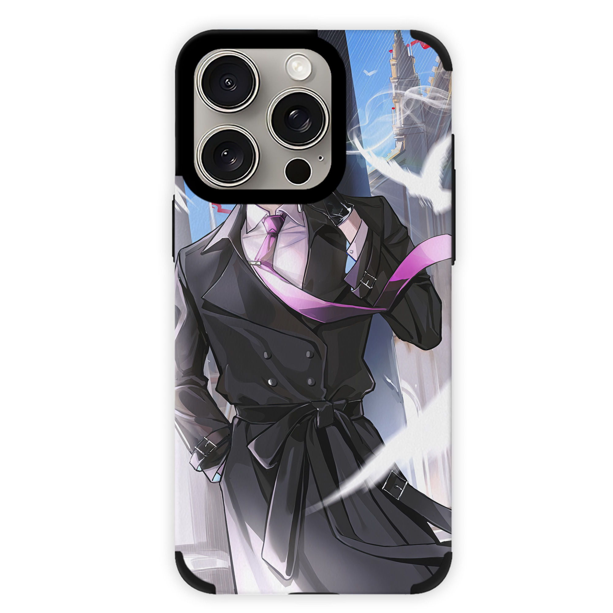 （画像用） 文豪ストレイドッグス Bungo Stray Dogs 【iPhone15ProMax対応】 PUレザー スマホケース 耐衝撃＆黄変防止