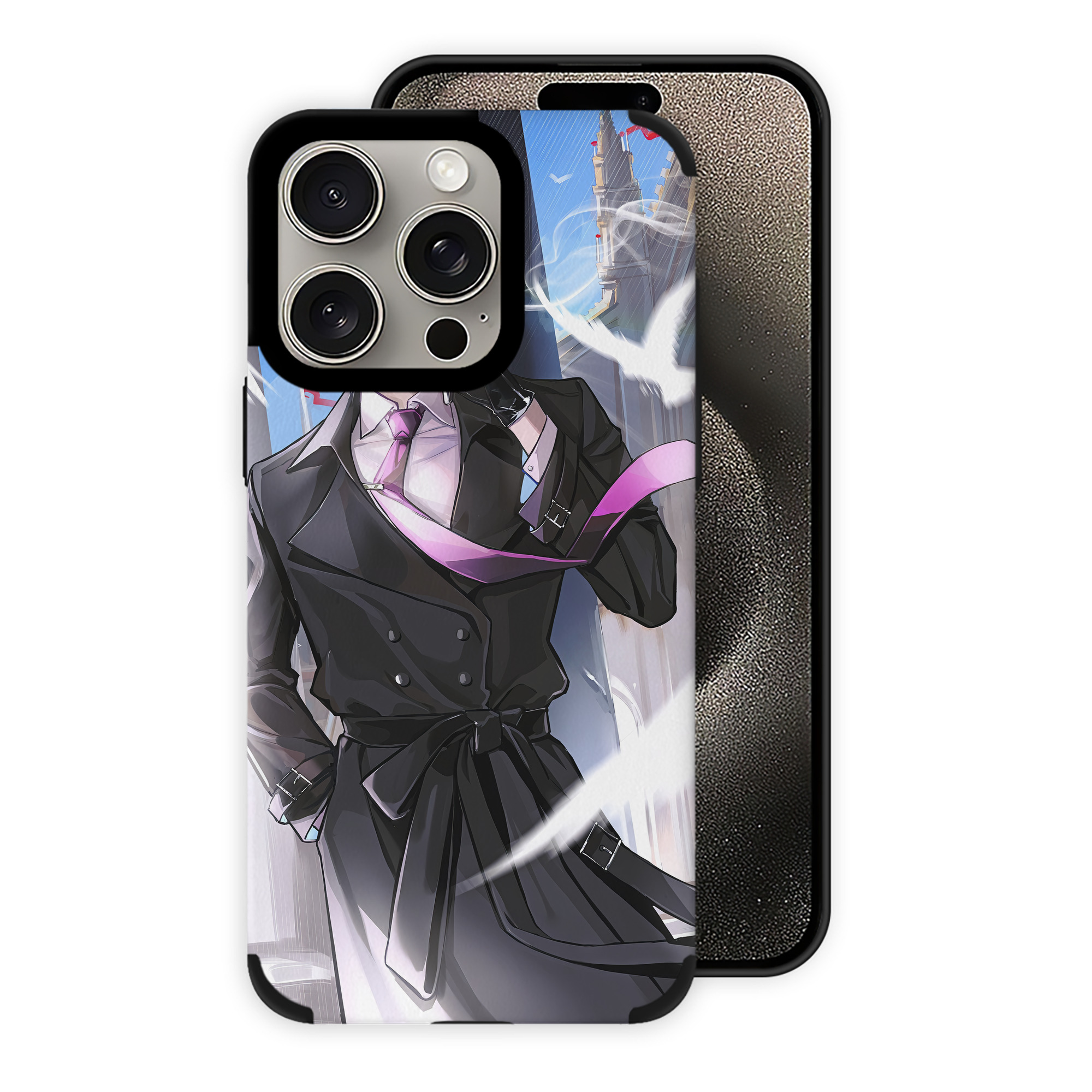 （画像用） 文豪ストレイドッグス Bungo Stray Dogs 【iPhone15ProMax対応】 PUレザー スマホケース 耐衝撃＆黄変防止